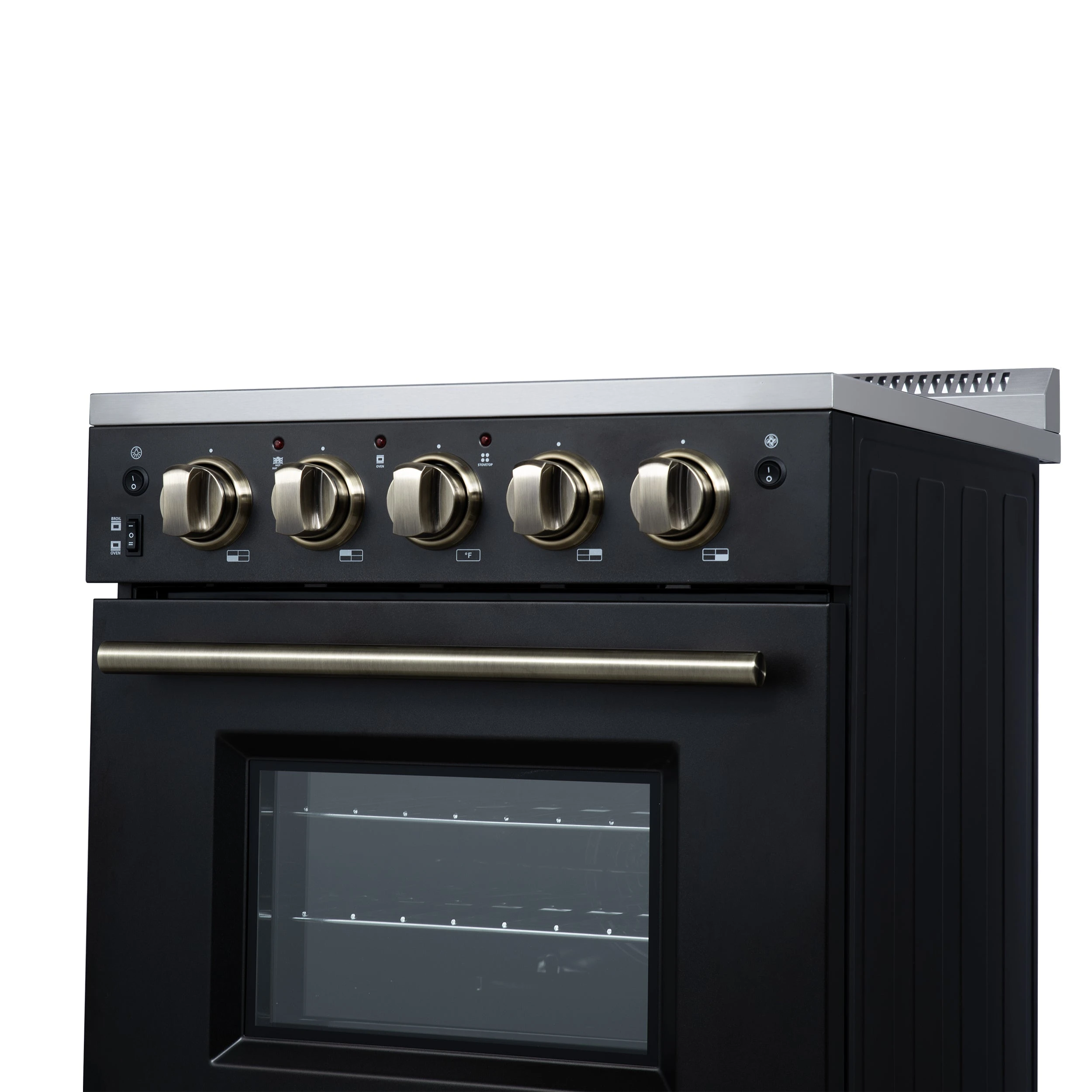Loiano 24 Inch Freestanding Electric Range in , Canada Version, Plug and Cord Included FFSEL609924BLK