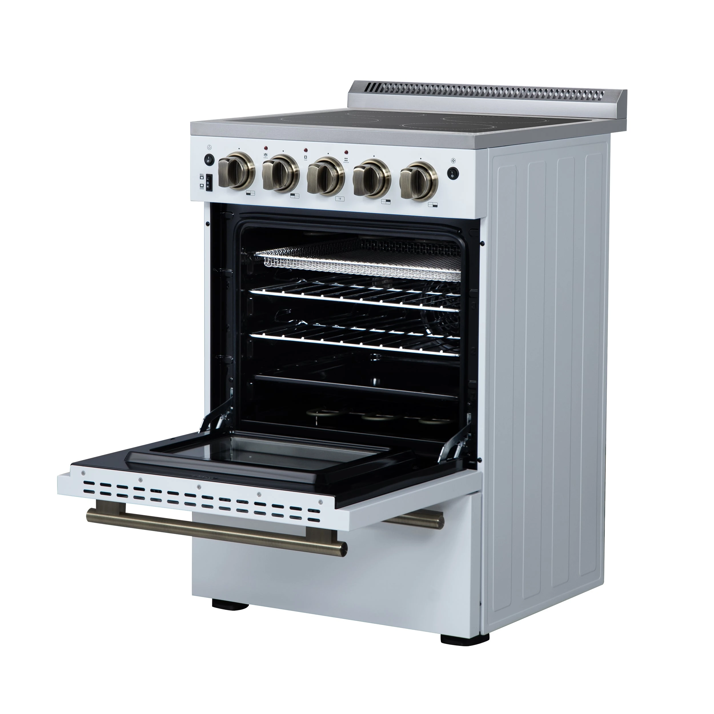 Loiano 24 Inch Freestanding Electric Range in , Canada Version, Plug and Cord Included FFSEL609924WHT