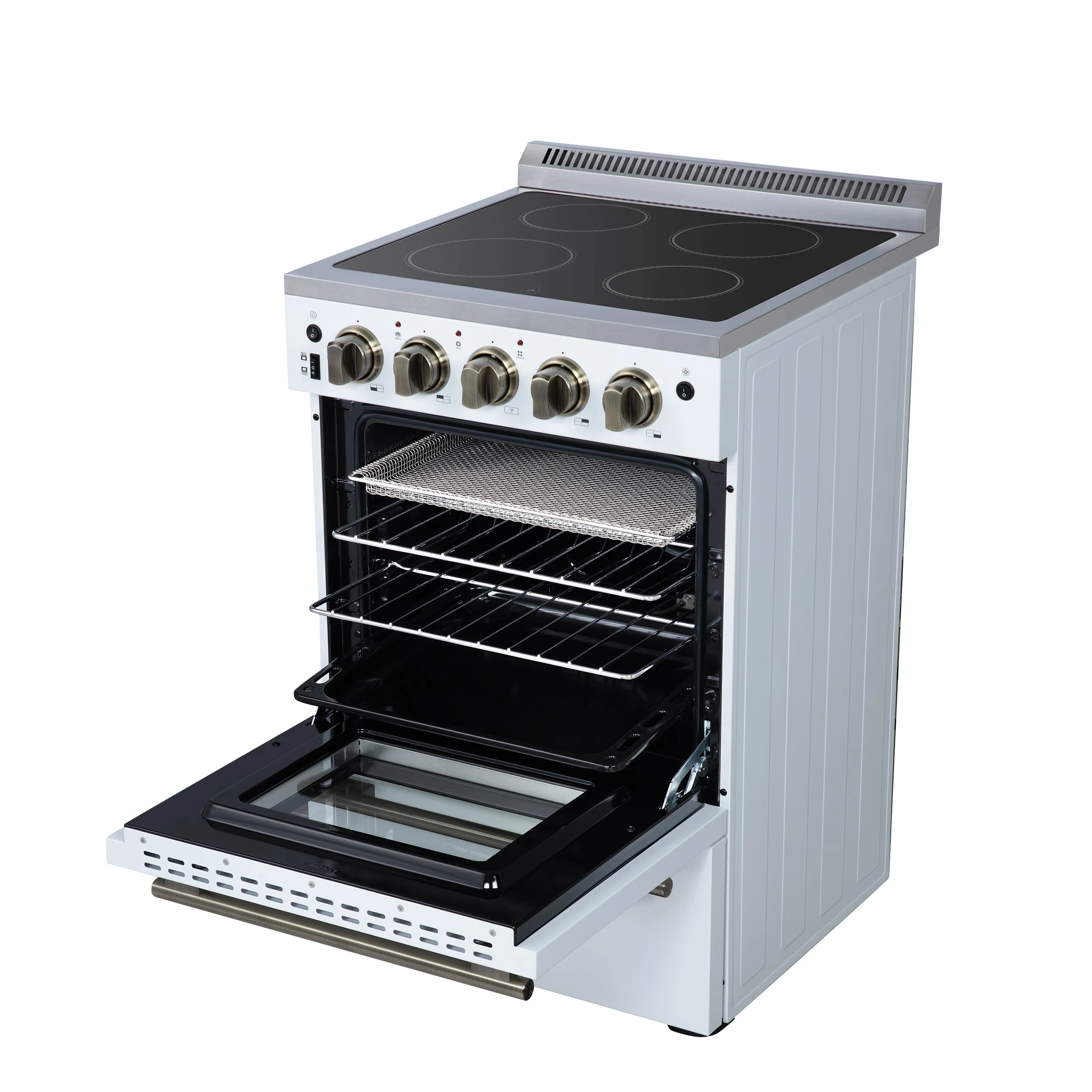 Loiano 24 Inch Freestanding Electric Range in , Canada Version, Plug and Cord Included FFSEL609924WHT