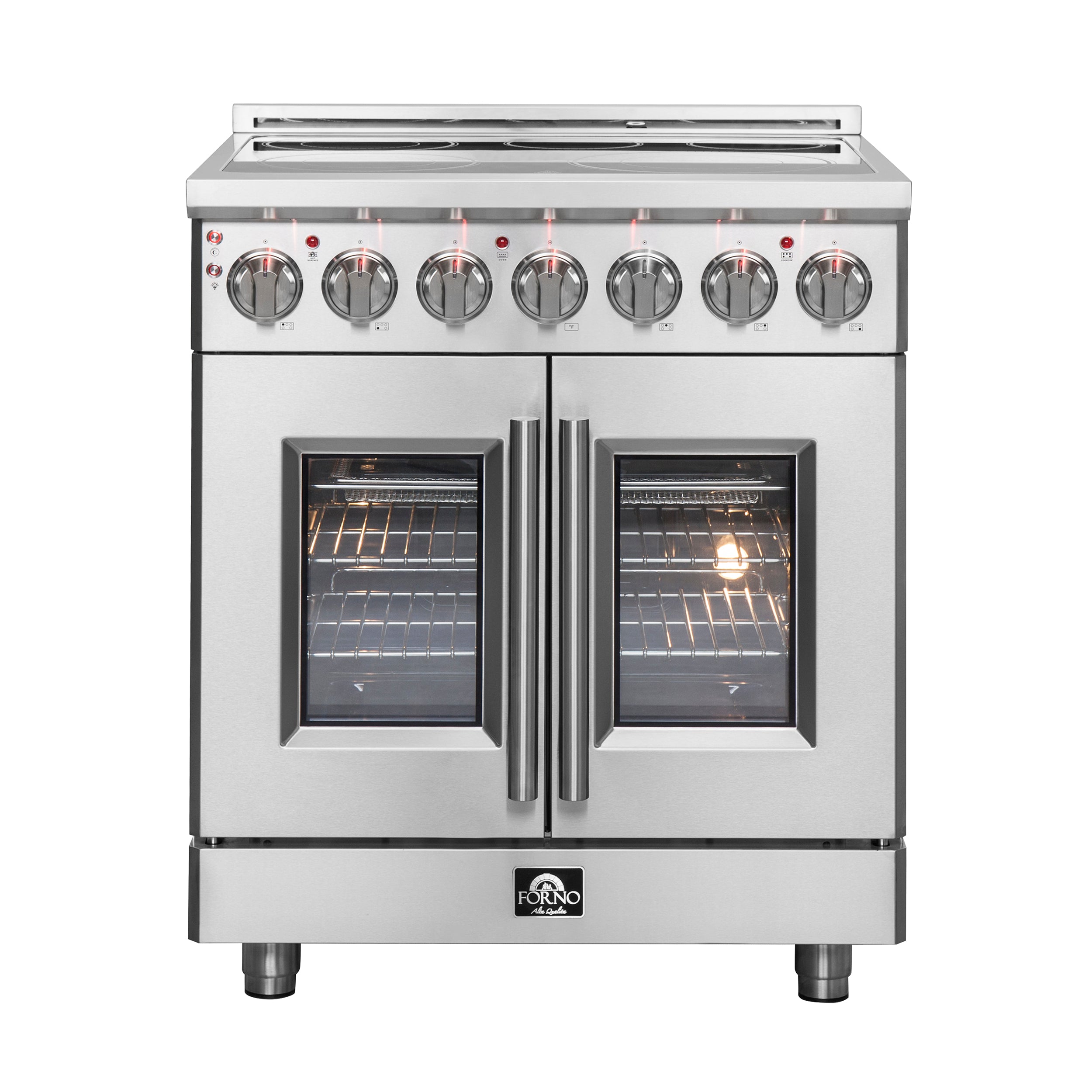 Massimo 30-Inch Freestanding French Door Electric Range, True Convection Oven FFSEL695530