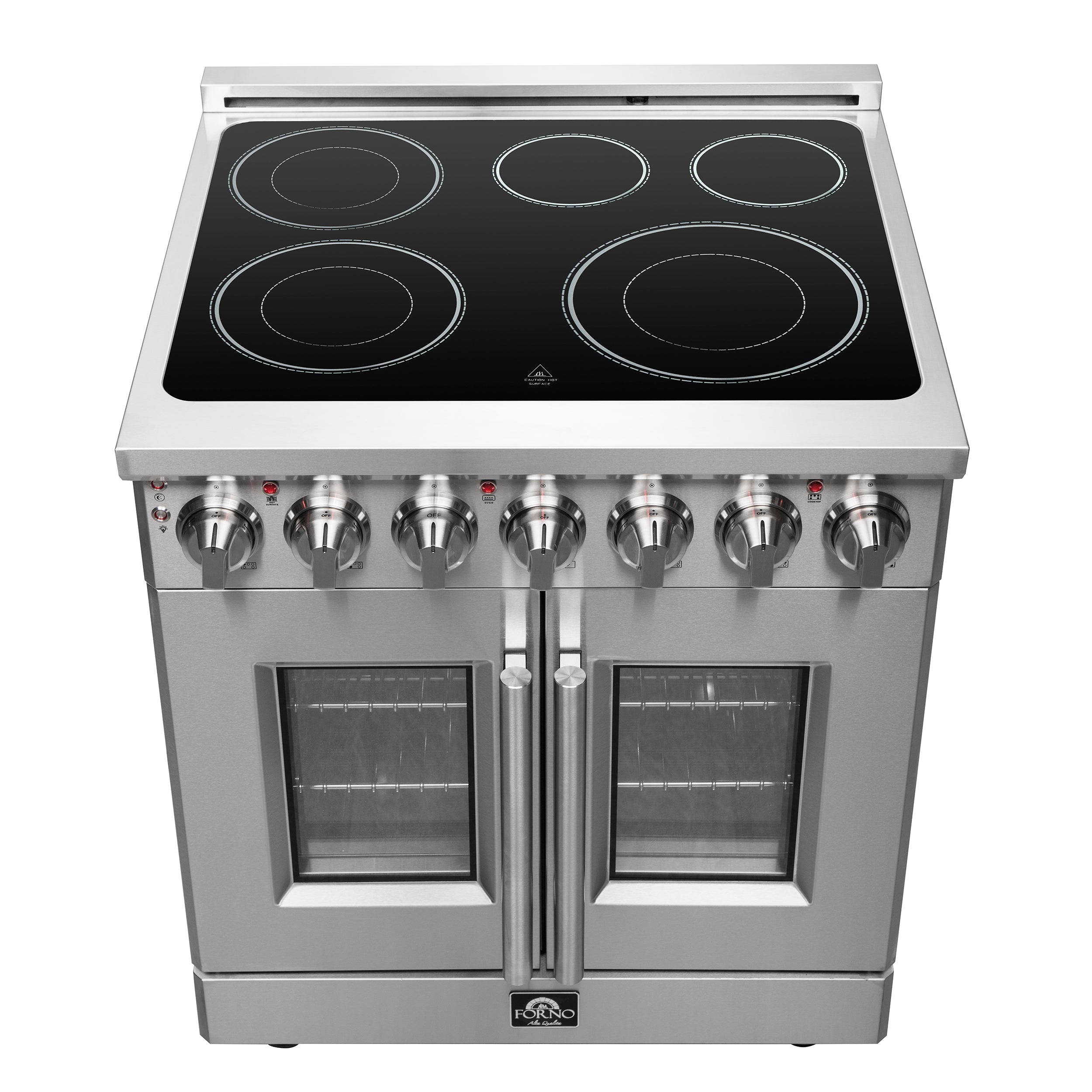 Massimo 30-Inch Freestanding French Door Electric Range, True Convection Oven FFSEL695530