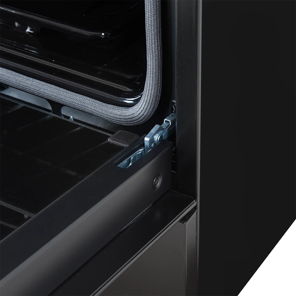 Leonardo Espresso 30-Inch Black Gas Range, 5 Burners, 39,500 BTU, 5 cu.ft Convection Oven FFSGS111630BLK