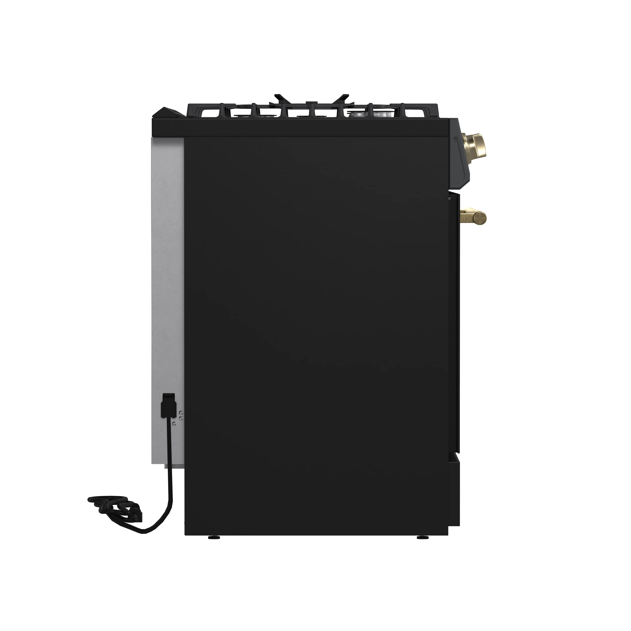 Leonardo Espresso 30-Inch Black Gas Range, 5 Burners, 39,500 BTU, 5 cu.ft Convection Oven FFSGS111630BLK