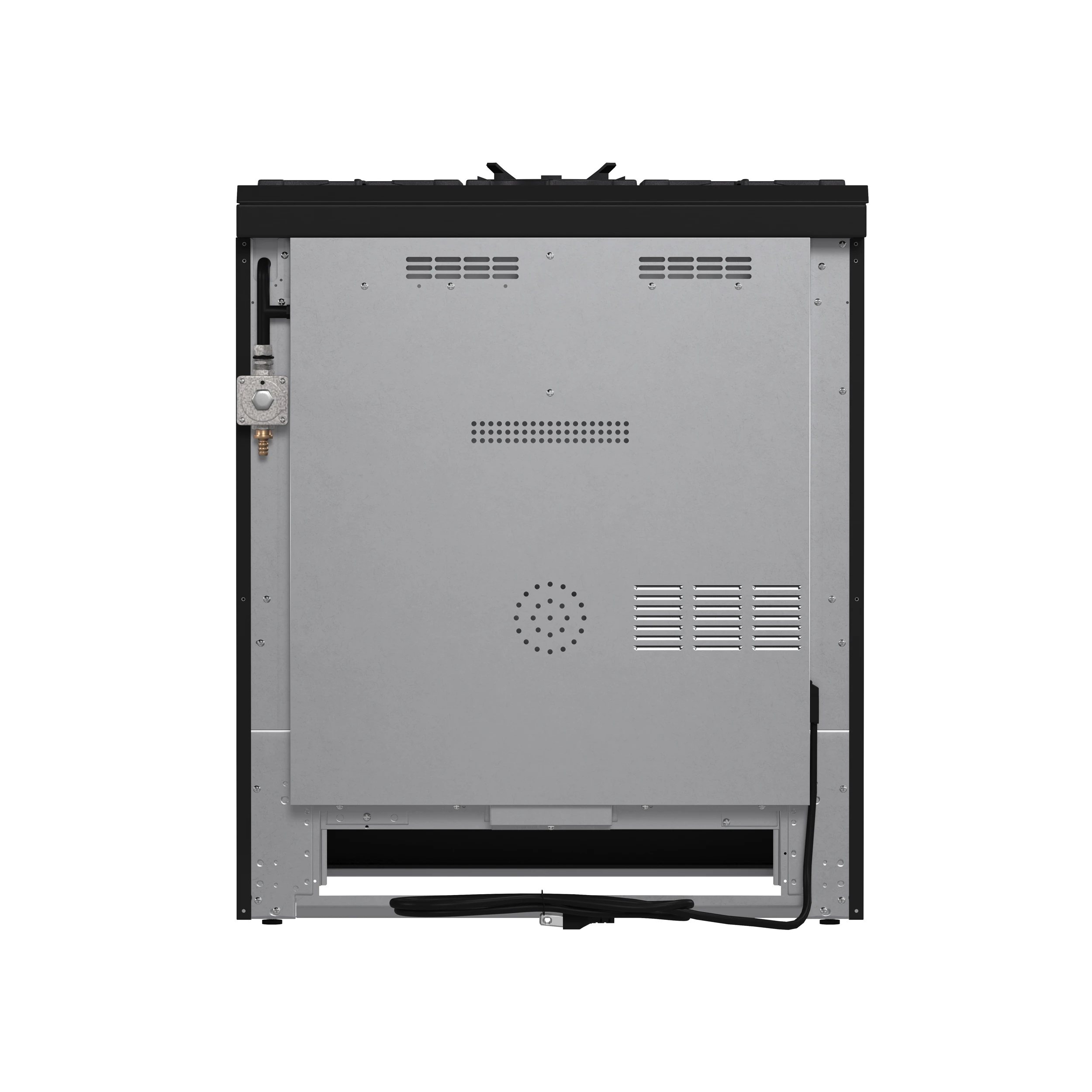 Leonardo Espresso 30-Inch Black Gas Range, 5 Burners, 39,500 BTU, 5 cu.ft Convection Oven FFSGS111630BLK