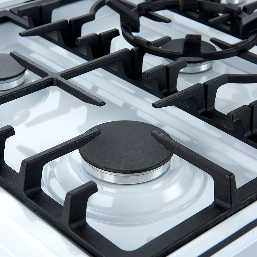 Leonardo Espresso 30-Inch White Gas Range, 5 Burners, 39,500 BTU, 5 cu.ft Convection Oven FFSGS111630WHT