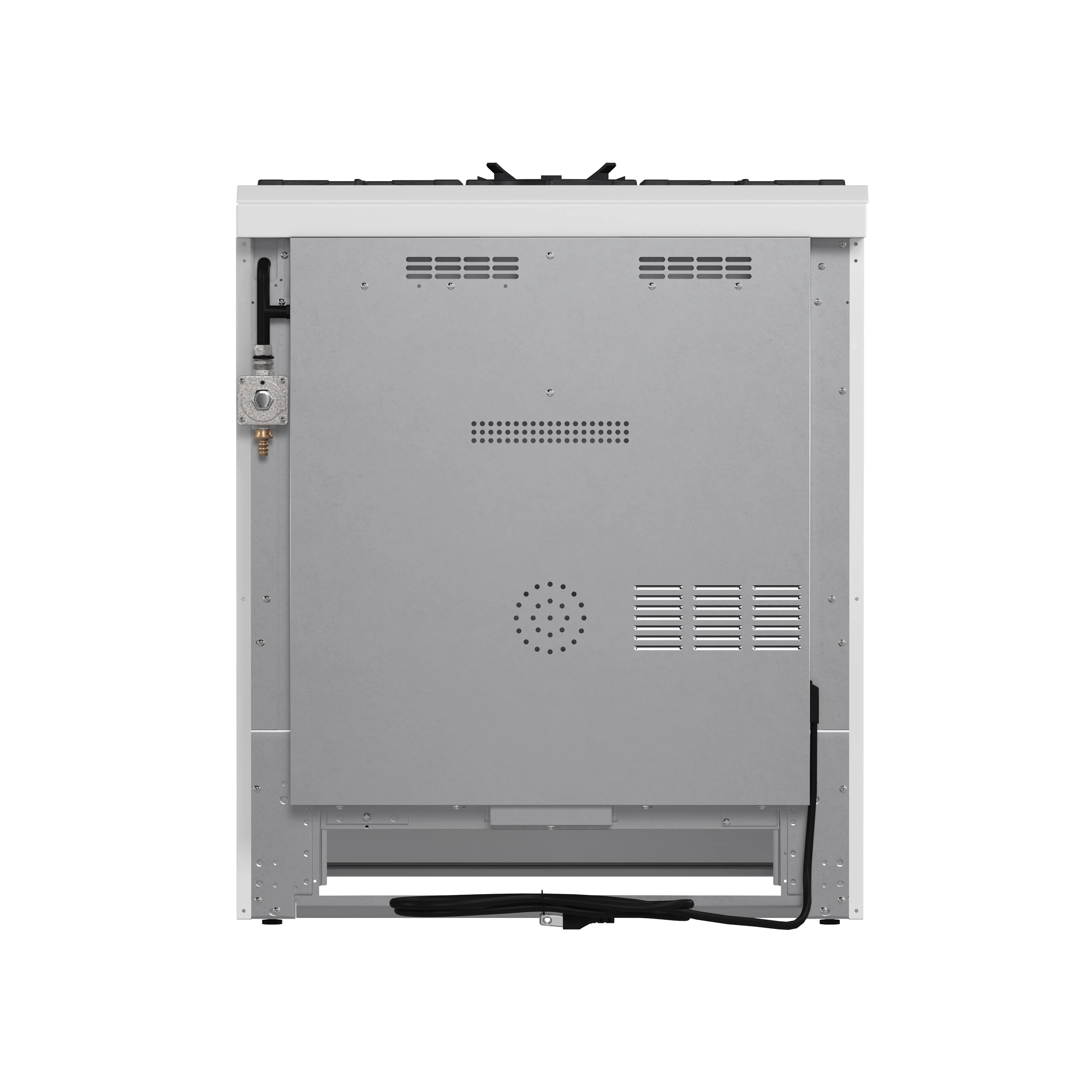 Leonardo Espresso 30-Inch White Gas Range, 5 Burners, 39,500 BTU, 5 cu.ft Convection Oven FFSGS111630WHT