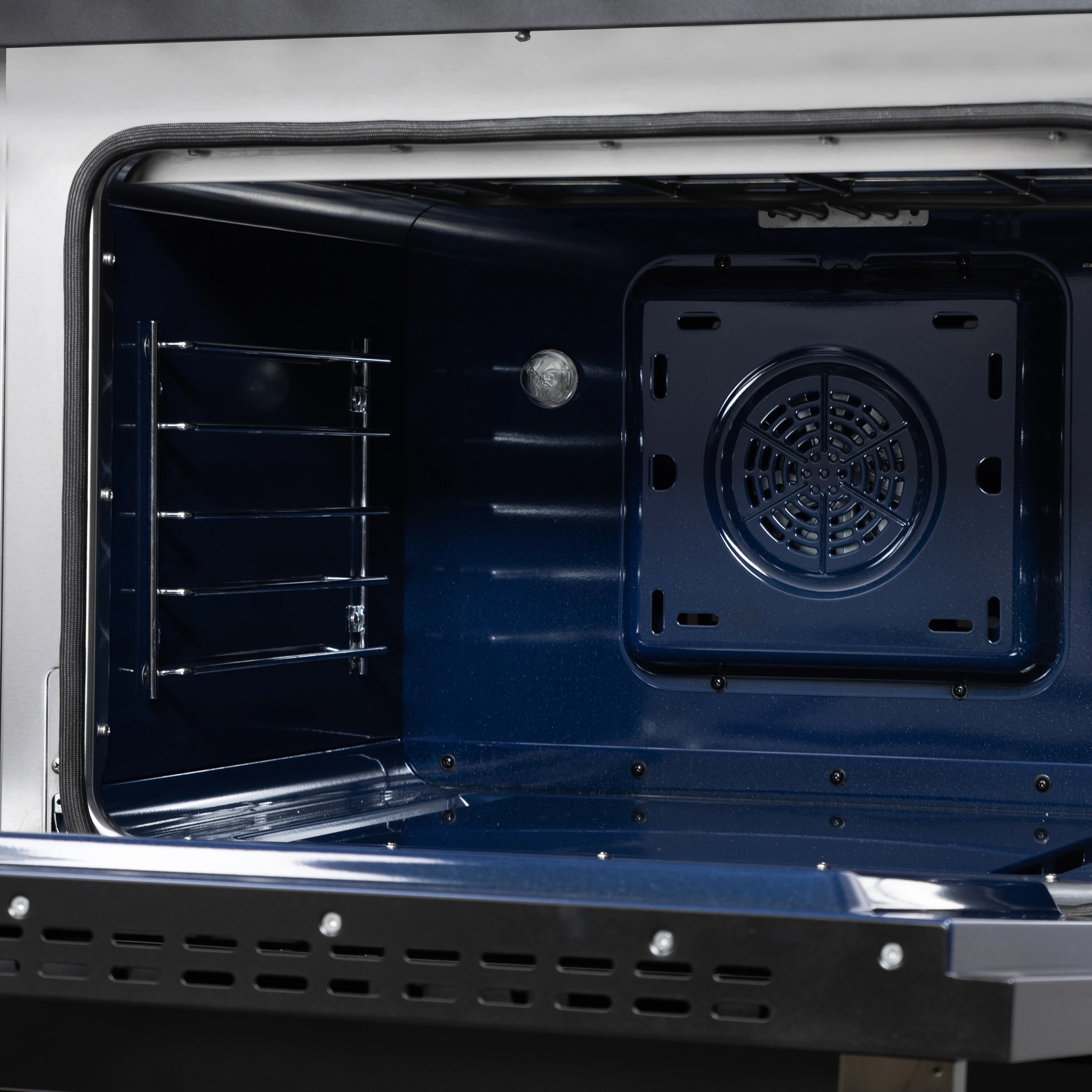 Massimo 48 Inch Freestanding Dual Fuel Range in White with Antique Brass Accessories, 8 Burners, 6.58 cu. ft. Convection Oven FFSGS612548WHT