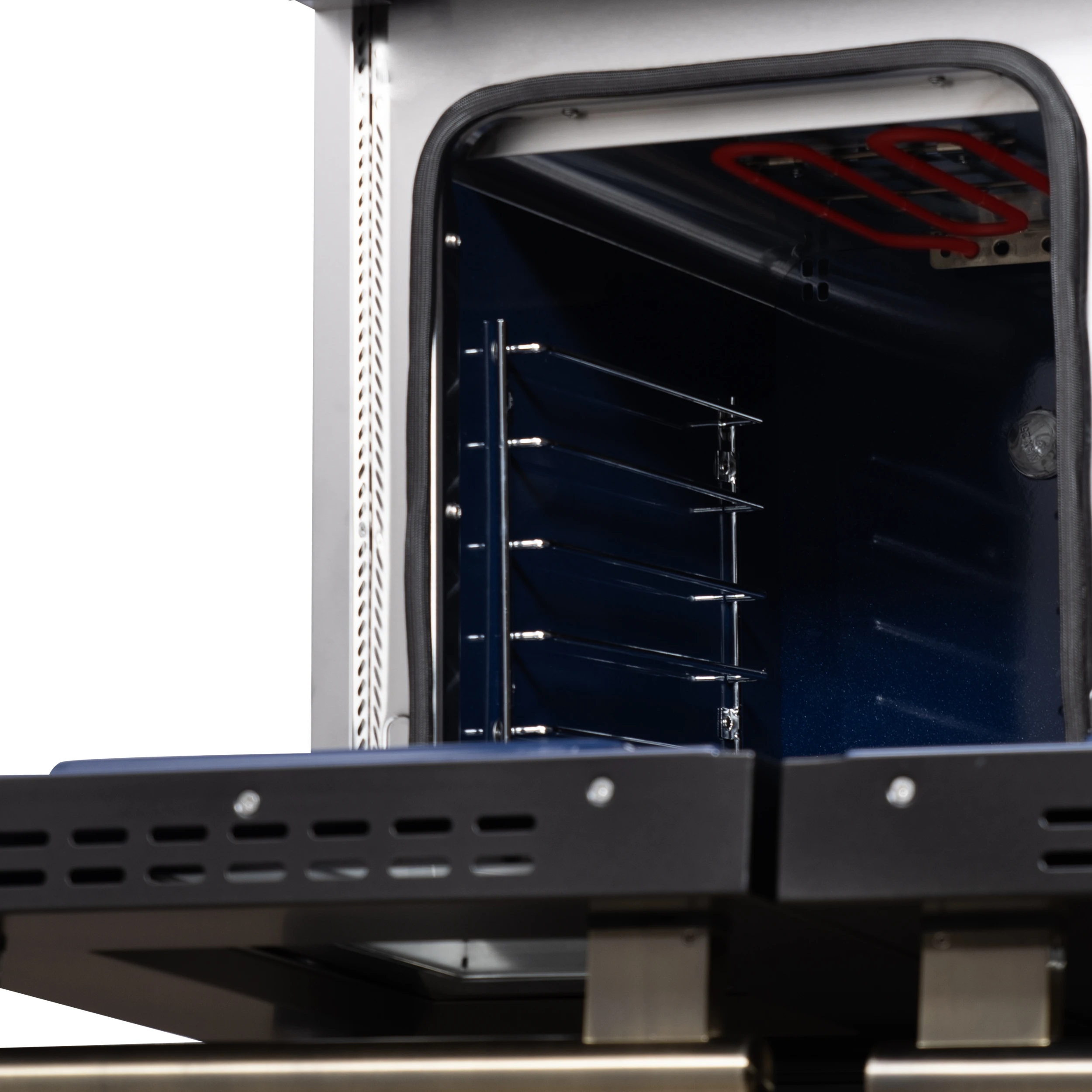 Massimo 48 Inch Freestanding Dual Fuel Range in White with Antique Brass Accessories, 8 Burners, 6.58 cu. ft. Convection Oven FFSGS612548WHT