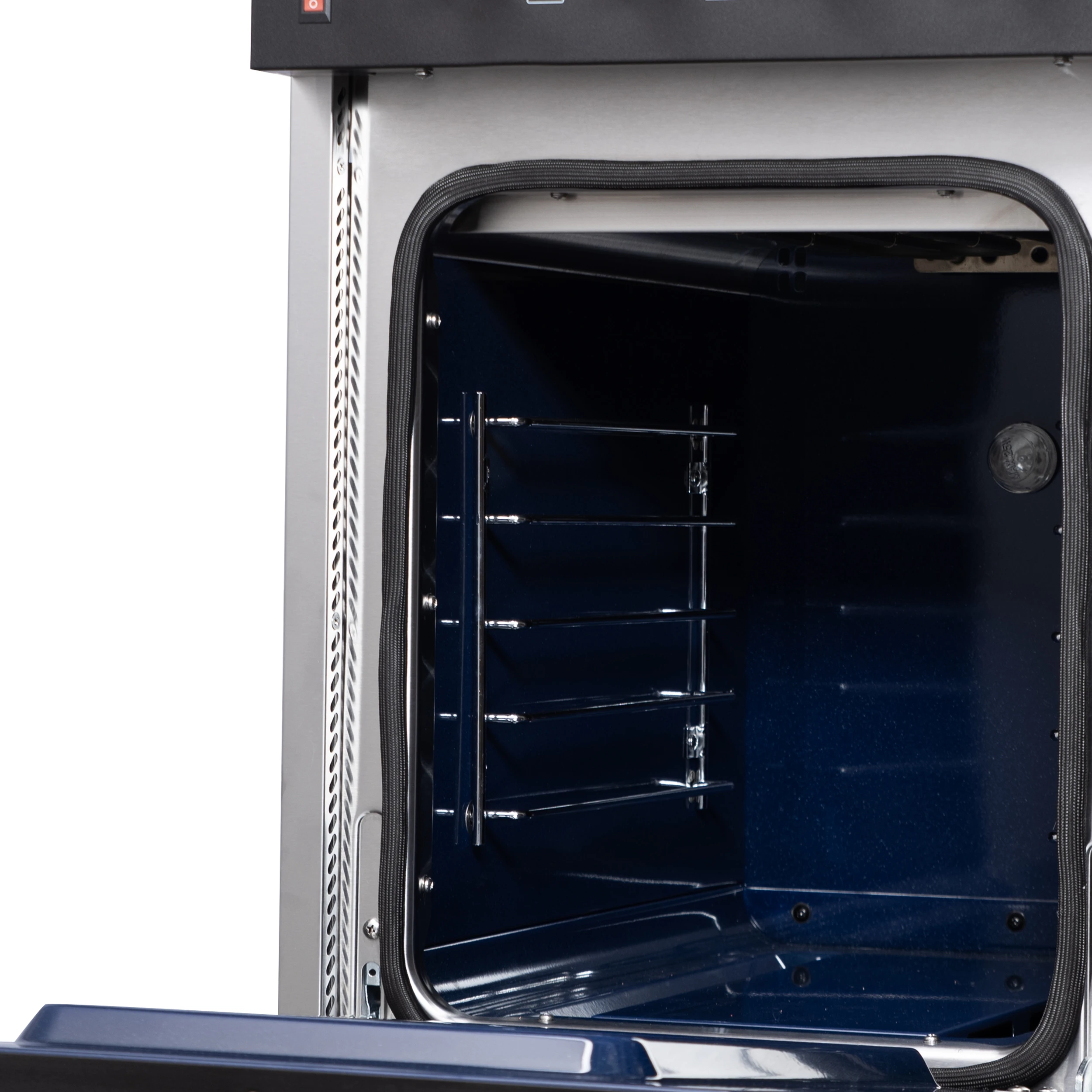 Massimo 48 Inch Freestanding Dual Fuel Range in White with Antique Brass Accessories, 8 Burners, 6.58 cu. ft. Convection Oven FFSGS612548WHT