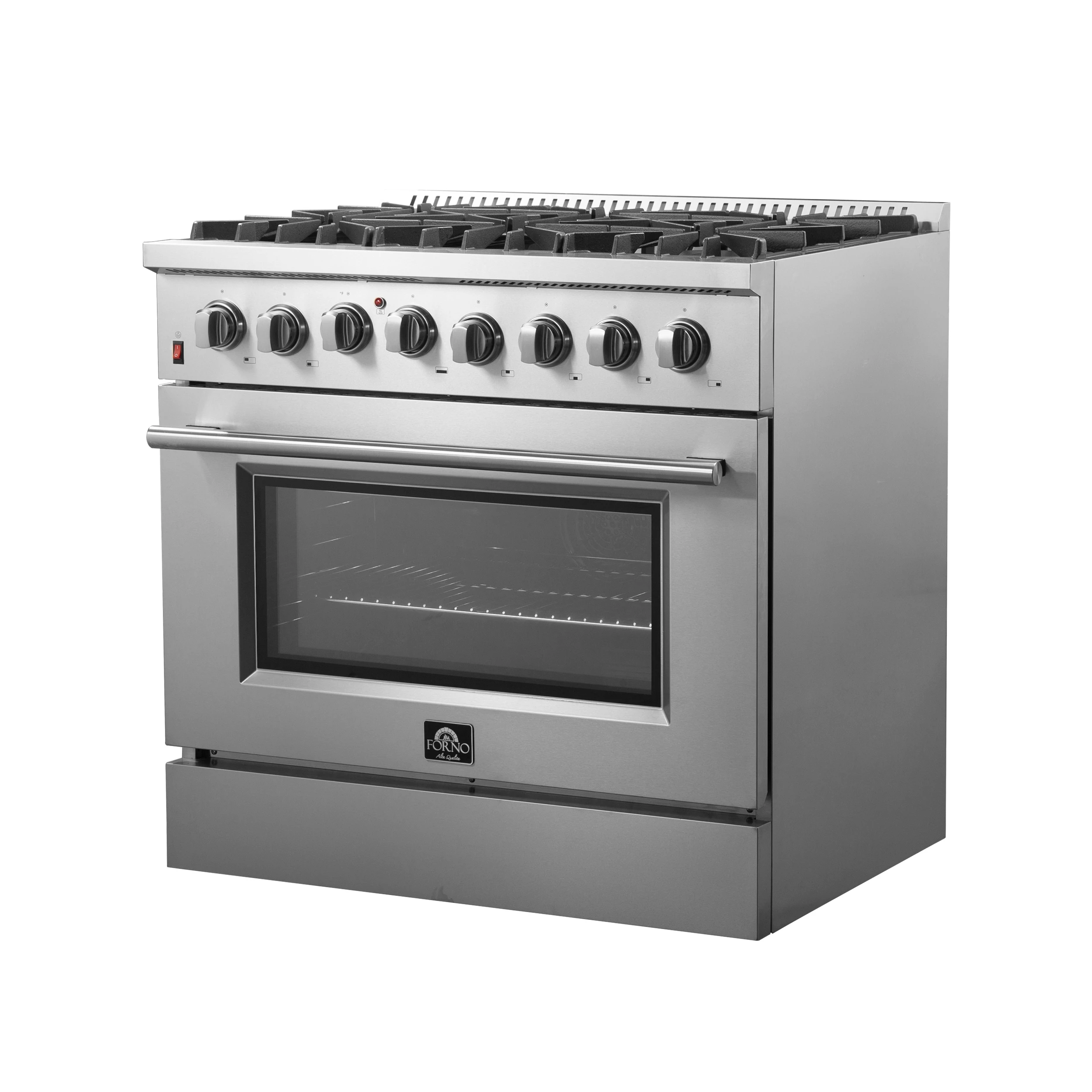 Galiano 36-Inch Freestanding Dual Fuel Range, 6 Burners, Double Convection Ovens FFSGS615636