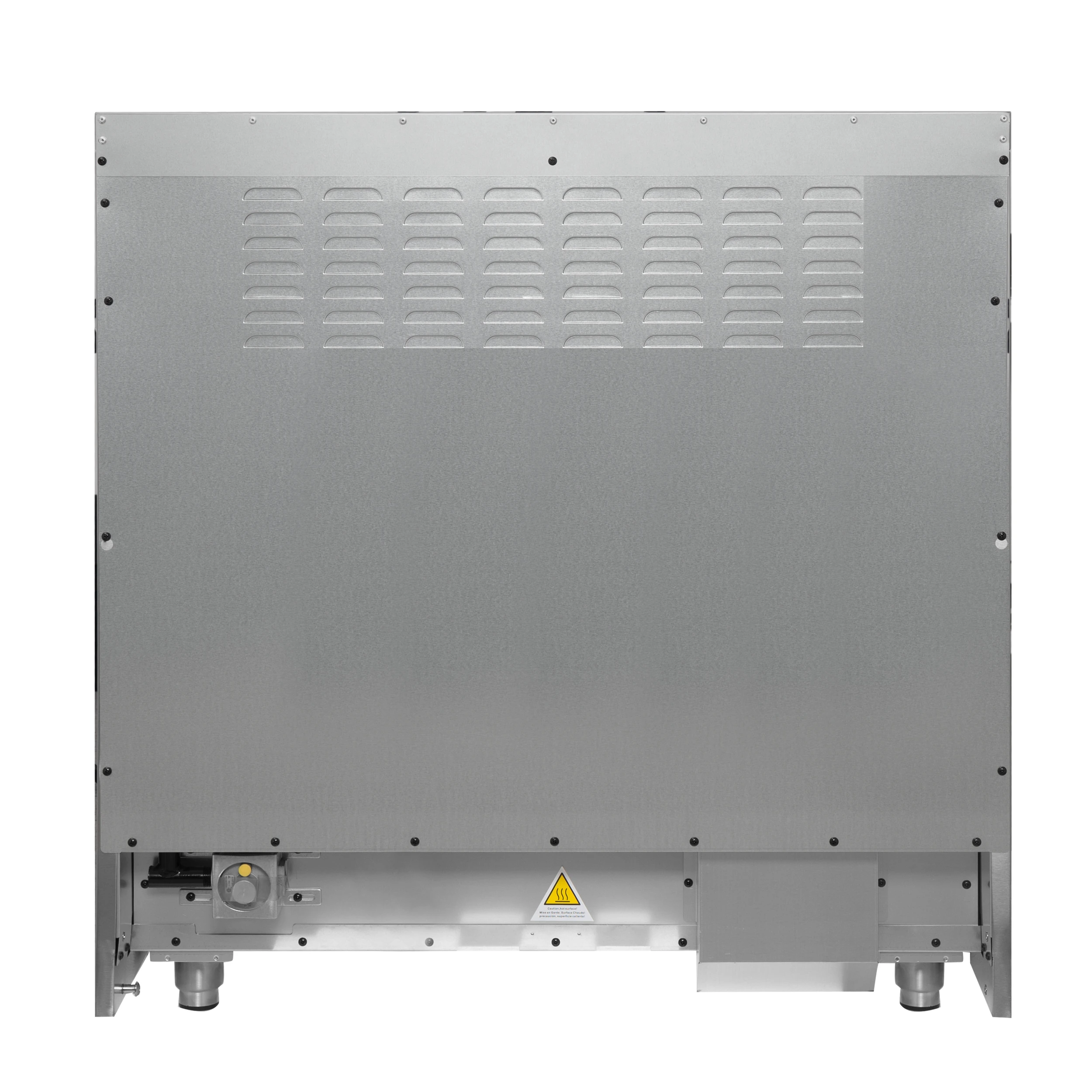 Galiano 36-inch Dual Fuel Range in Black & Antique Brass Design, 6 Sealed Burners 83,000 BTU, 5.36 cu.ft. True Convection Oven FFSGS615636BLK