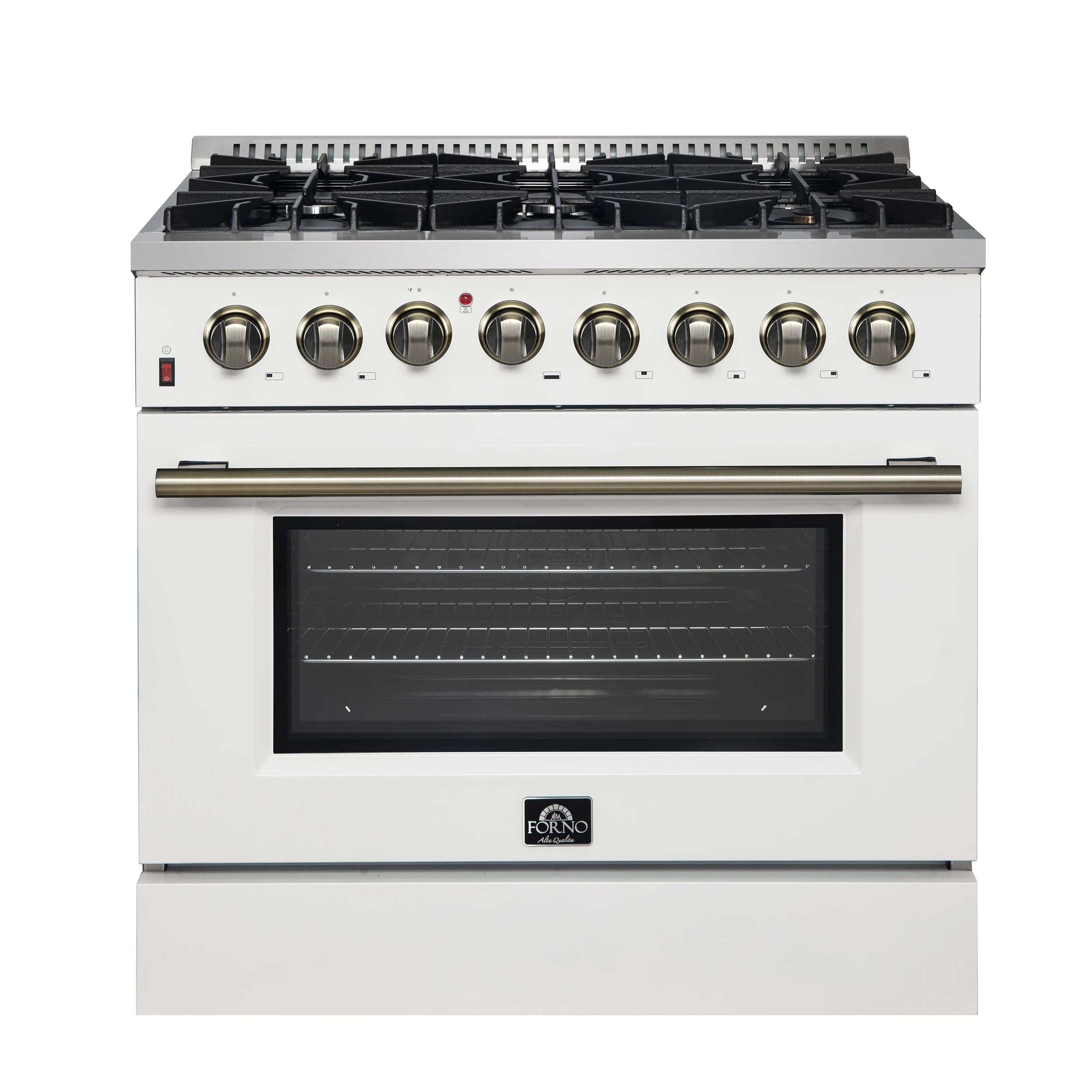 Galiano 36" Freestanding Dual Fuel Range in White FFSGS615636WHT