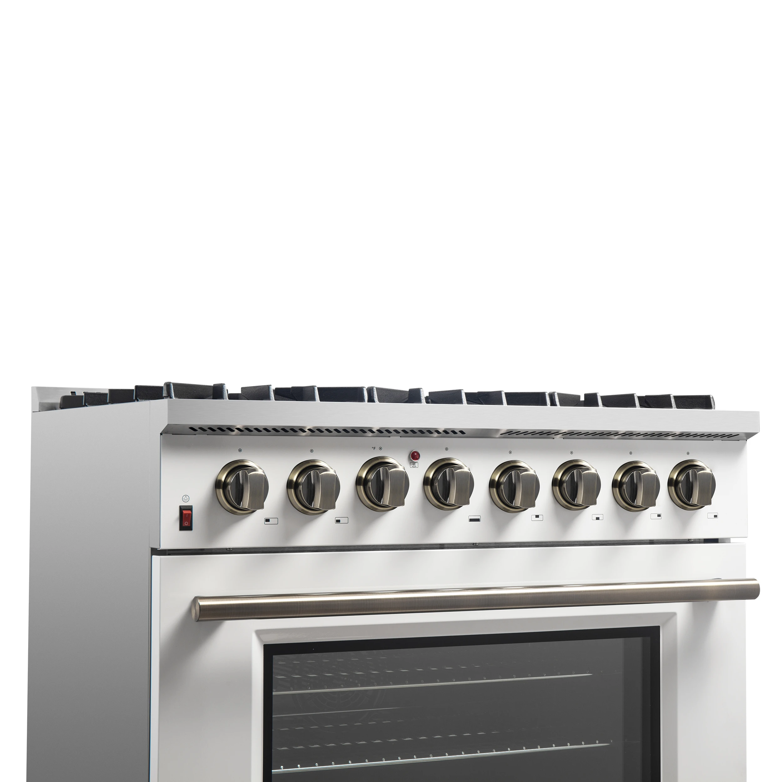 Galiano 36" Freestanding Dual Fuel Range in White FFSGS615636WHT