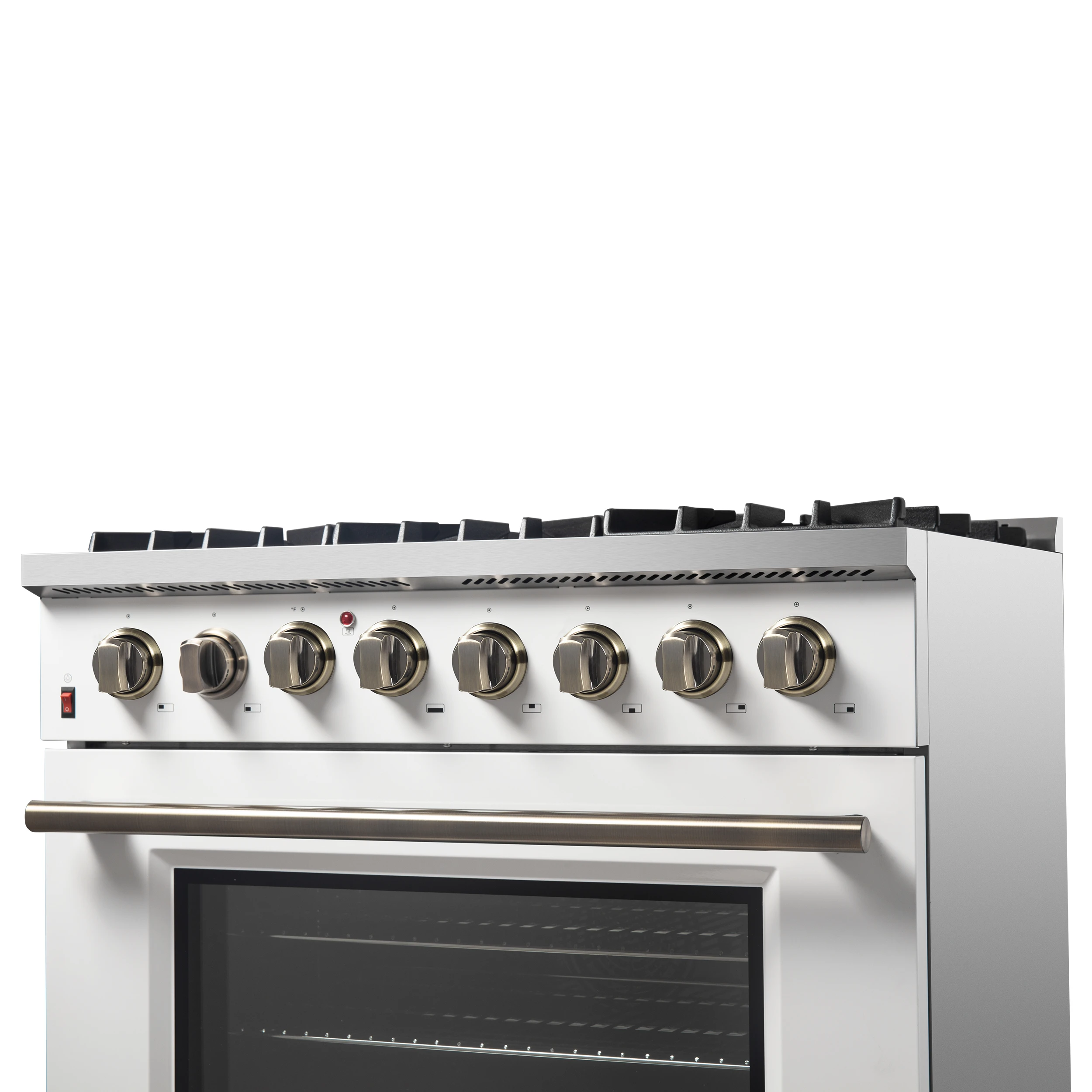 Galiano 36" Freestanding Dual Fuel Range in White FFSGS615636WHT