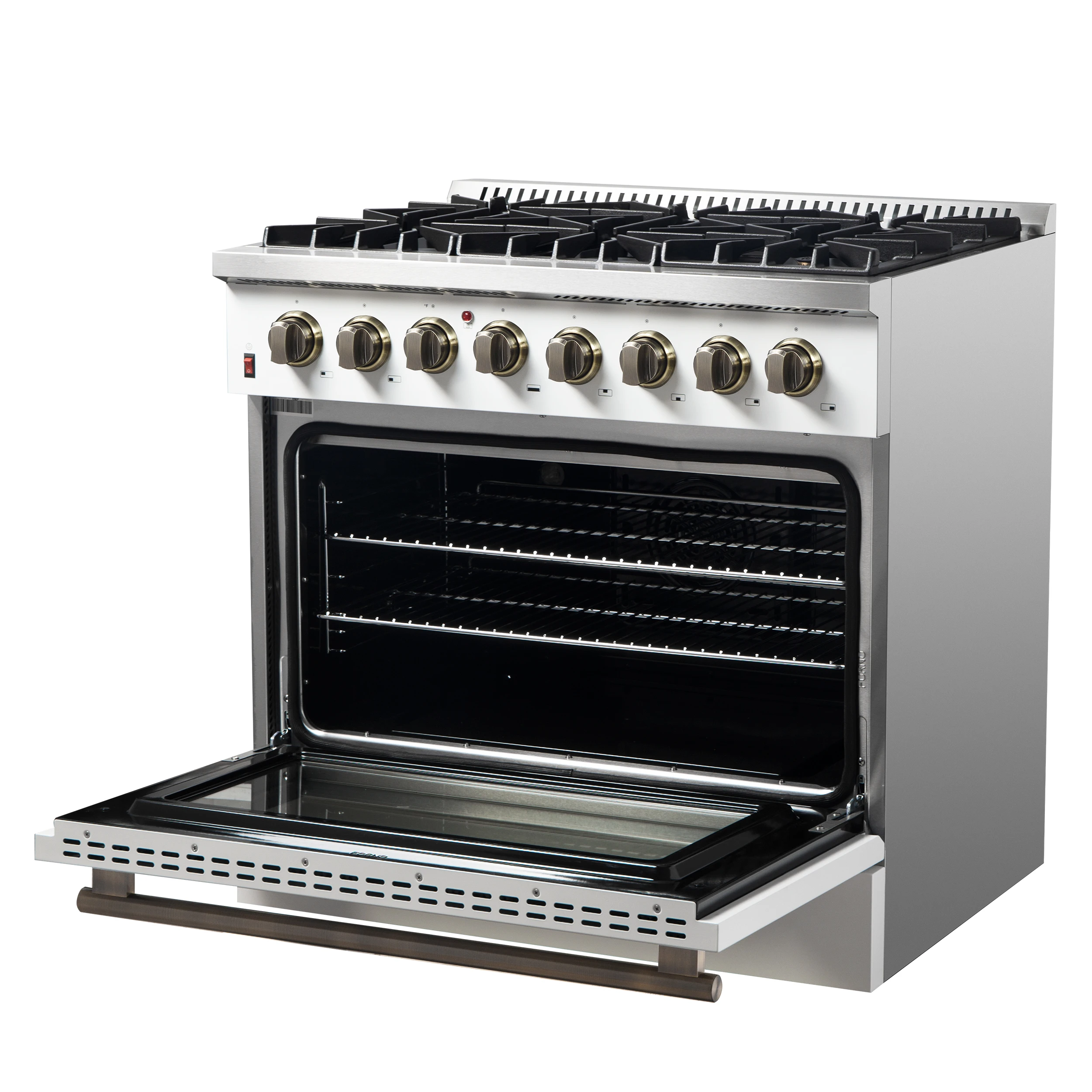Galiano 36" Freestanding Dual Fuel Range in White FFSGS615636WHT