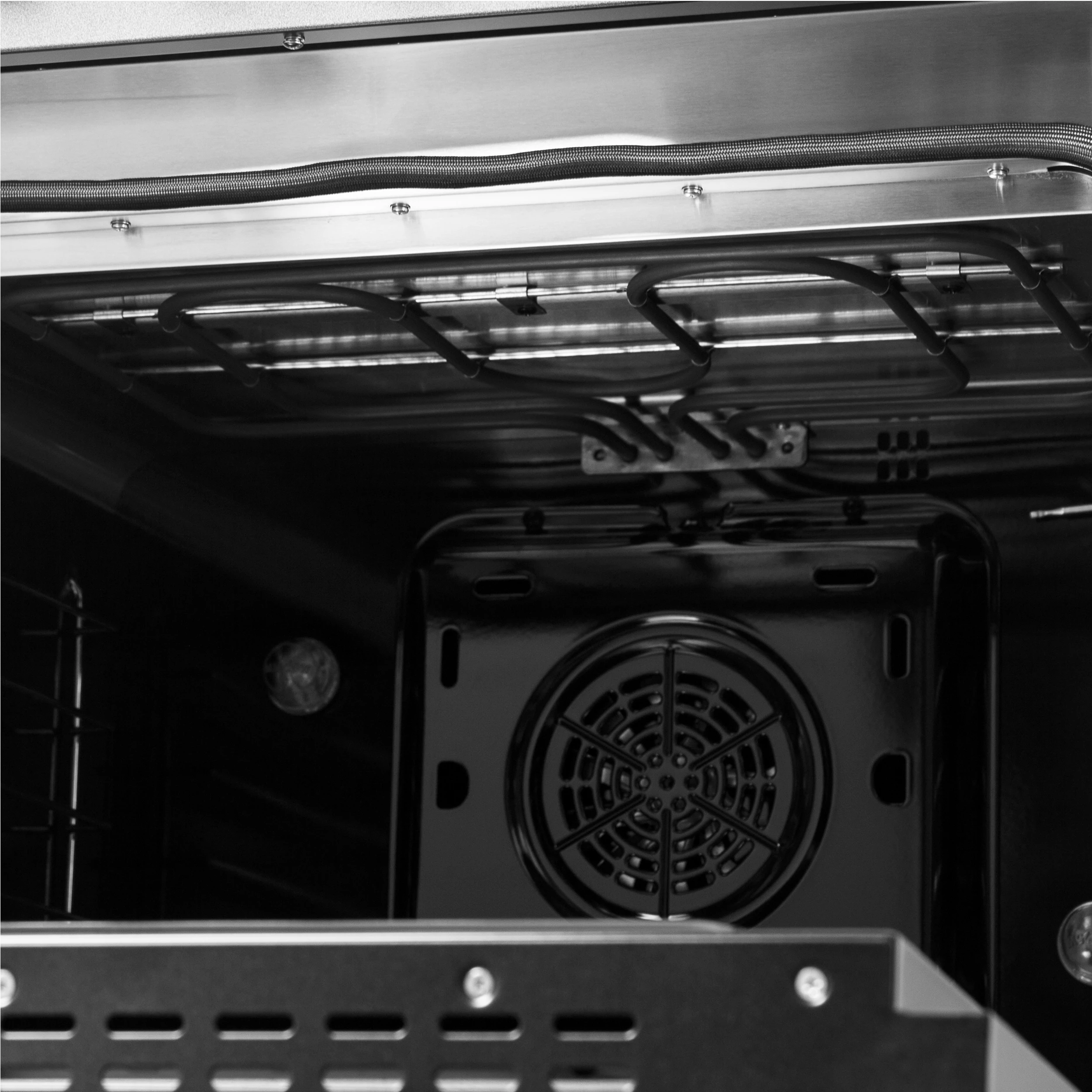 Galiano 48-inch Dual Fuel Range Black & Antique Brass Design with 8 Sealed Burners 107,000 BTU, 6.58 cu. ft. double ovens & Griddle FFSGS615648BLK