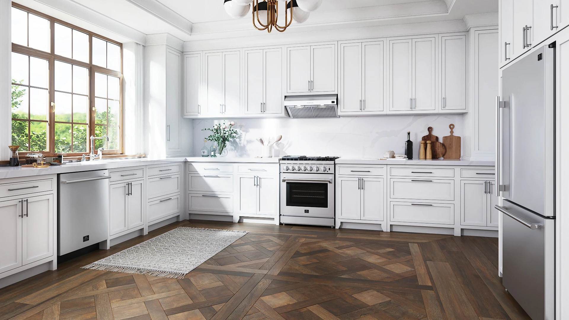 Lazio 30-Inch Freestanding Dual Fuel Range, 4 Burners, True Convection Oven FFSGS619630