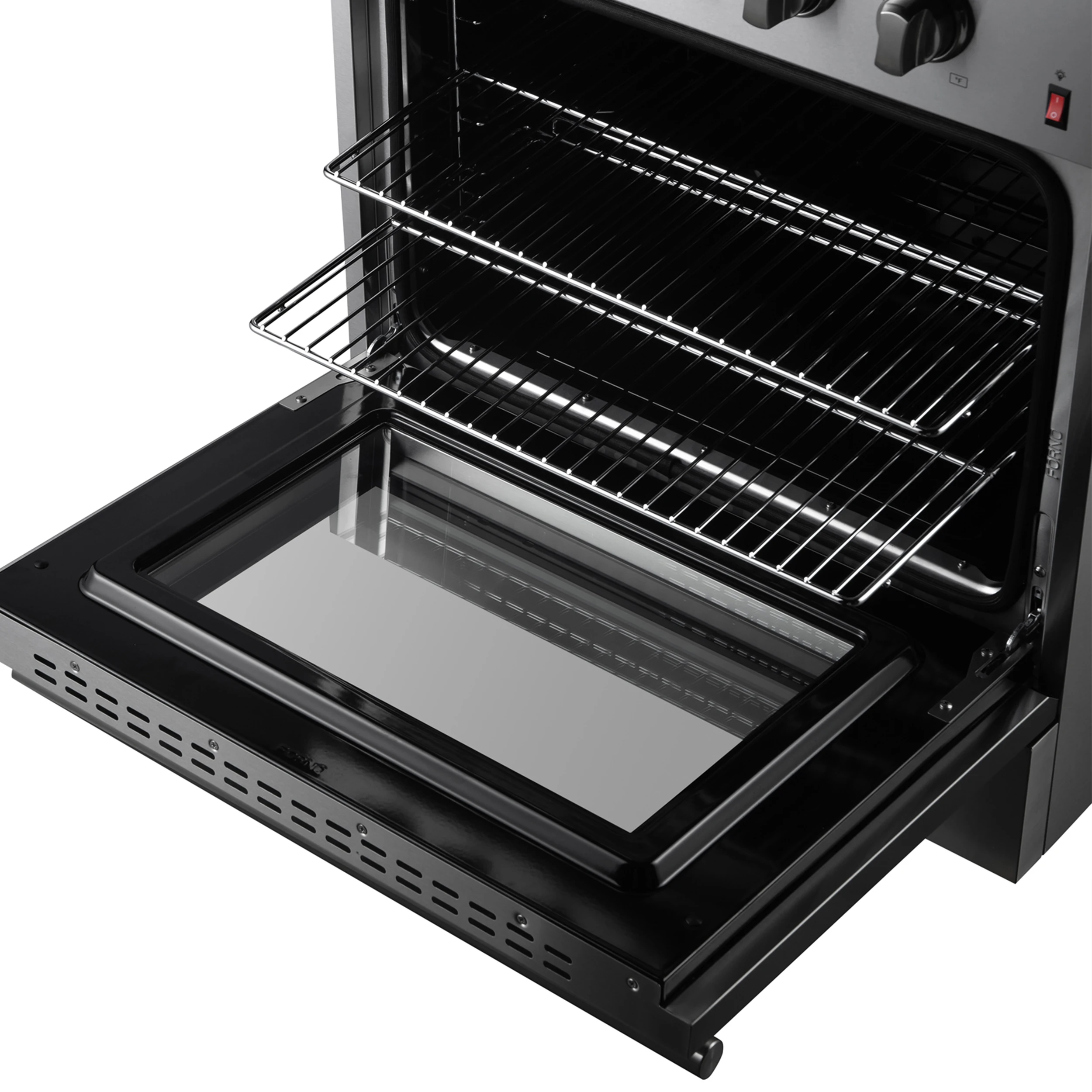 Marco 30-Inch Dual Fuel Range, Stainless Steel, 4 Burners, 37,000 BTU, True Convection Oven, Energy Efficient FFSGS619730