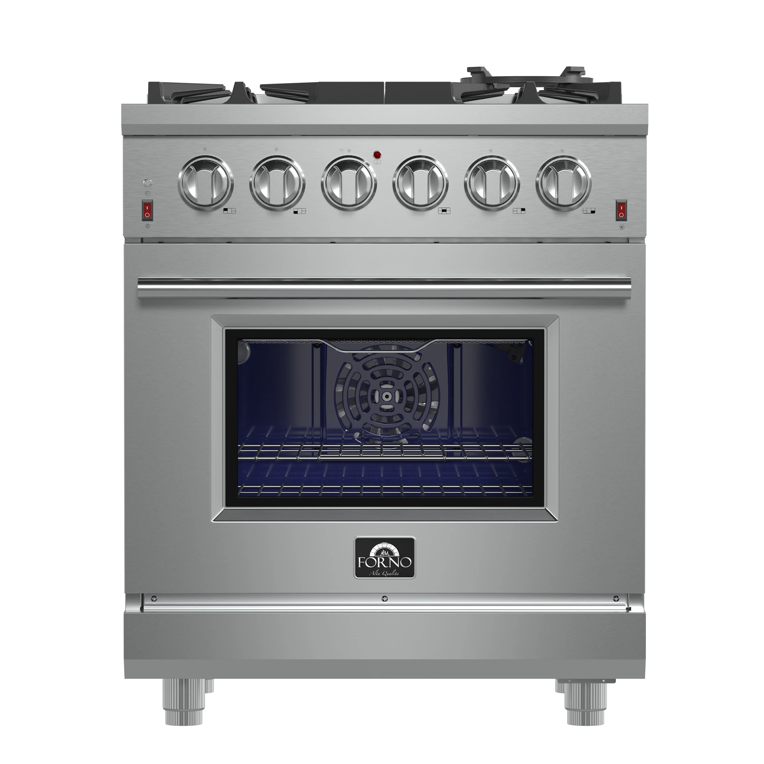 Massimo 30-Inch Freestanding Gas Range, 5 Burners, True Convection Oven FFSGS623930