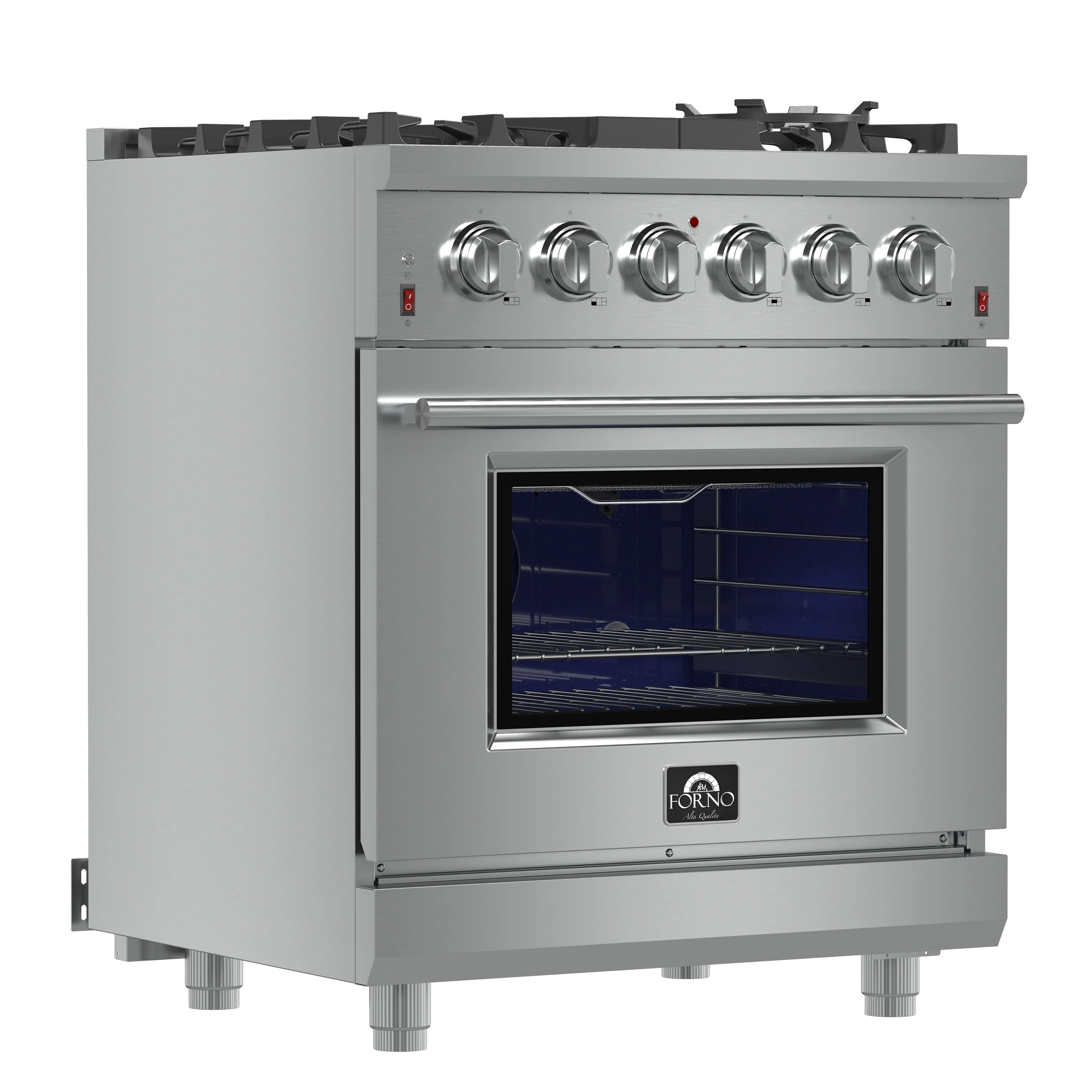 Massimo 30-Inch Freestanding Gas Range, 5 Burners, True Convection Oven FFSGS623930