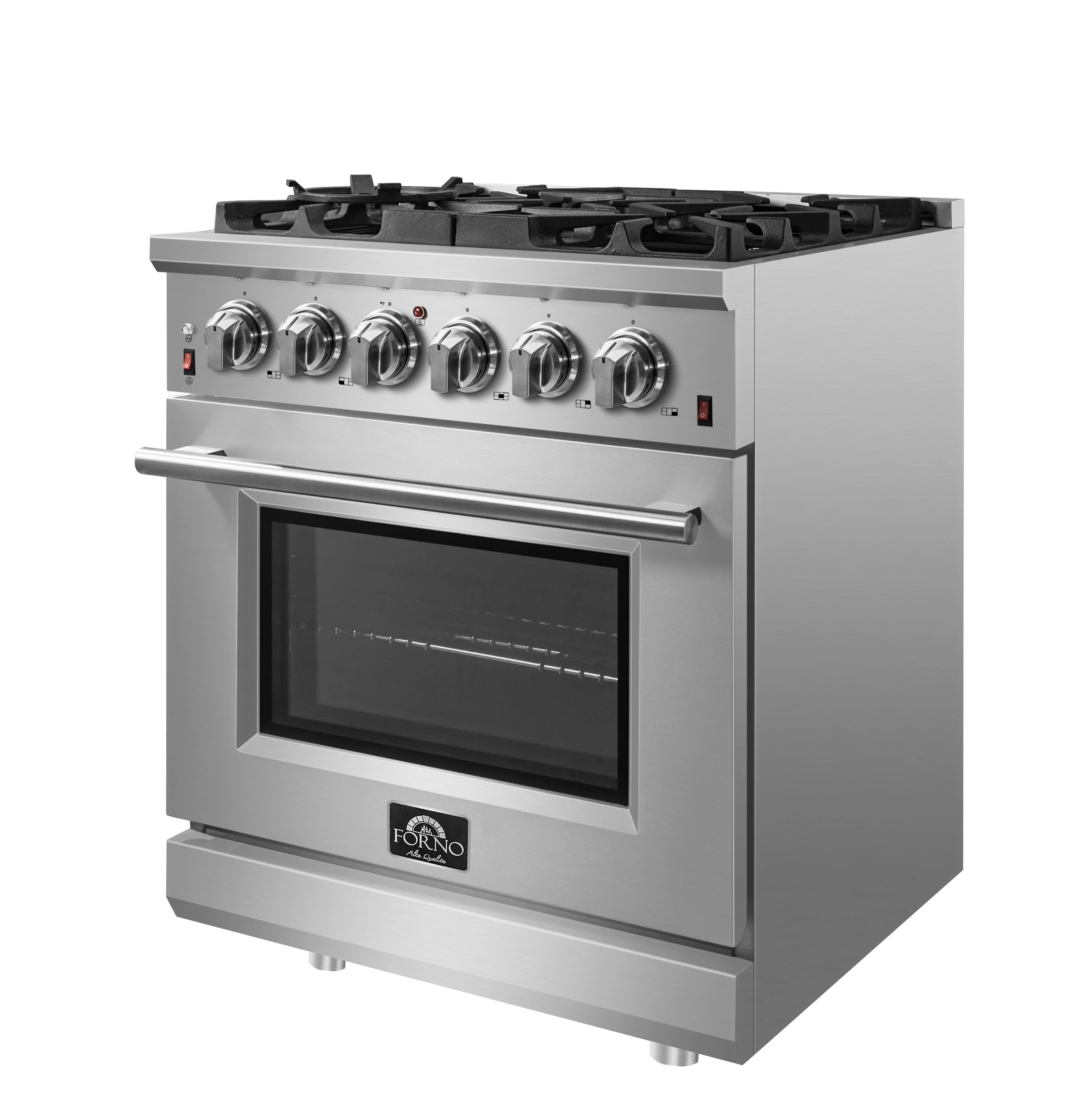 Massimo 30-Inch Freestanding Gas Range, 5 Burners, True Convection Oven FFSGS623930