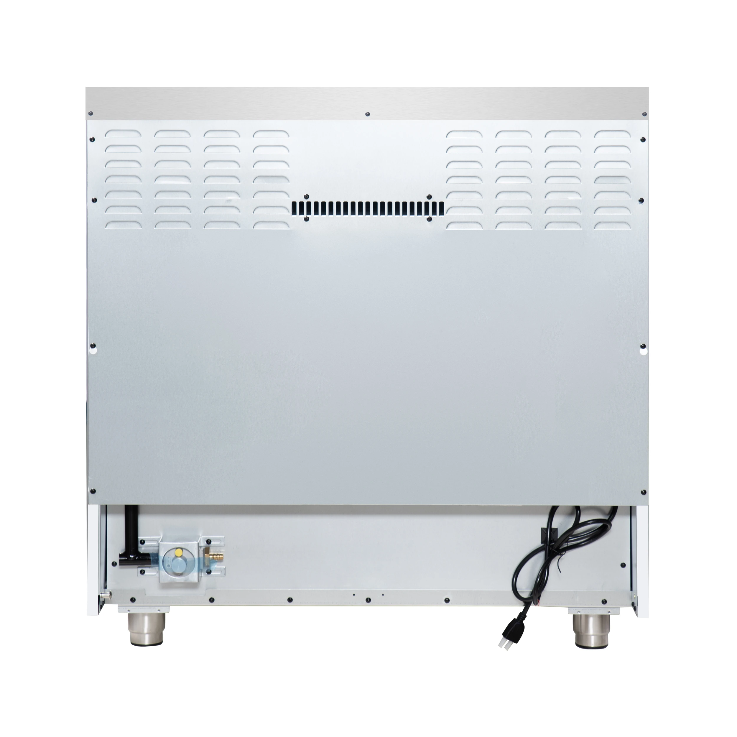 Massimo 36-Inch White Freestanding Gas Range, 6 Sealed Burners, Convection Oven, Energy Efficient FFSGS623936WHT