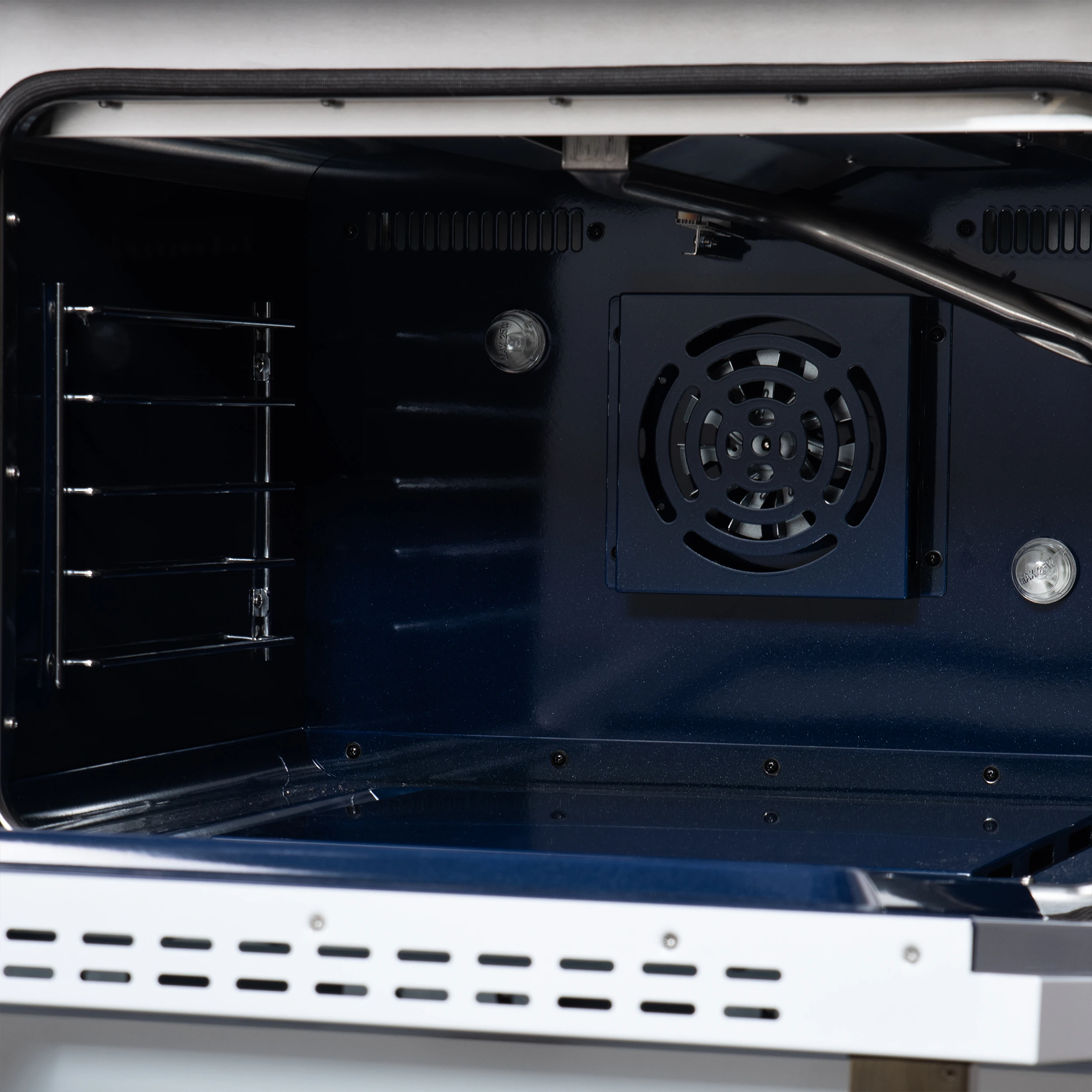 Massimo 48-Inch White Freestanding Gas Range, 8 Burners, True Convection Oven FFSGS623948WHT