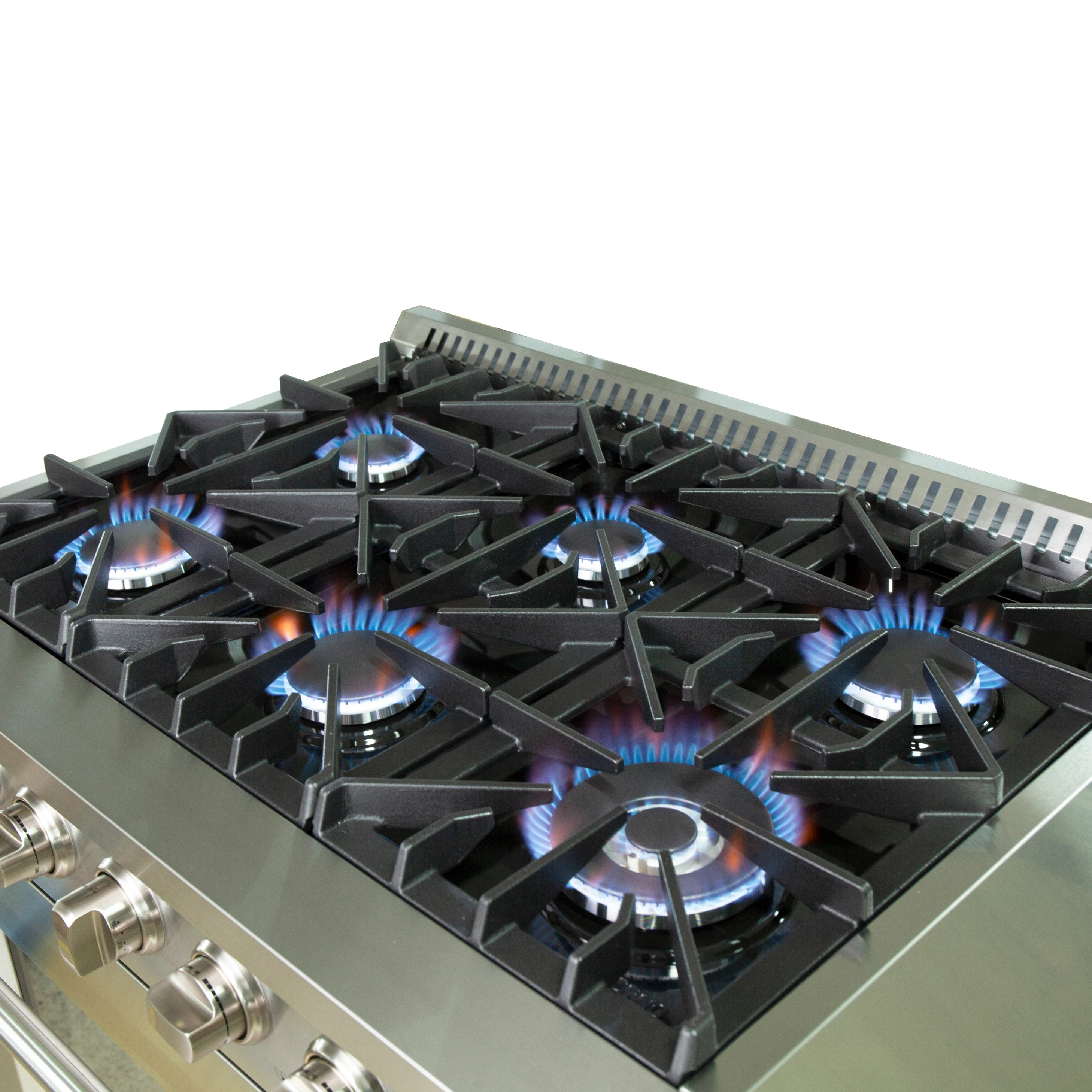 Galiano 36-Inch Freestanding Gas Range, Stainless Steel, 6 Burners, Energy Efficient FFSGS624436