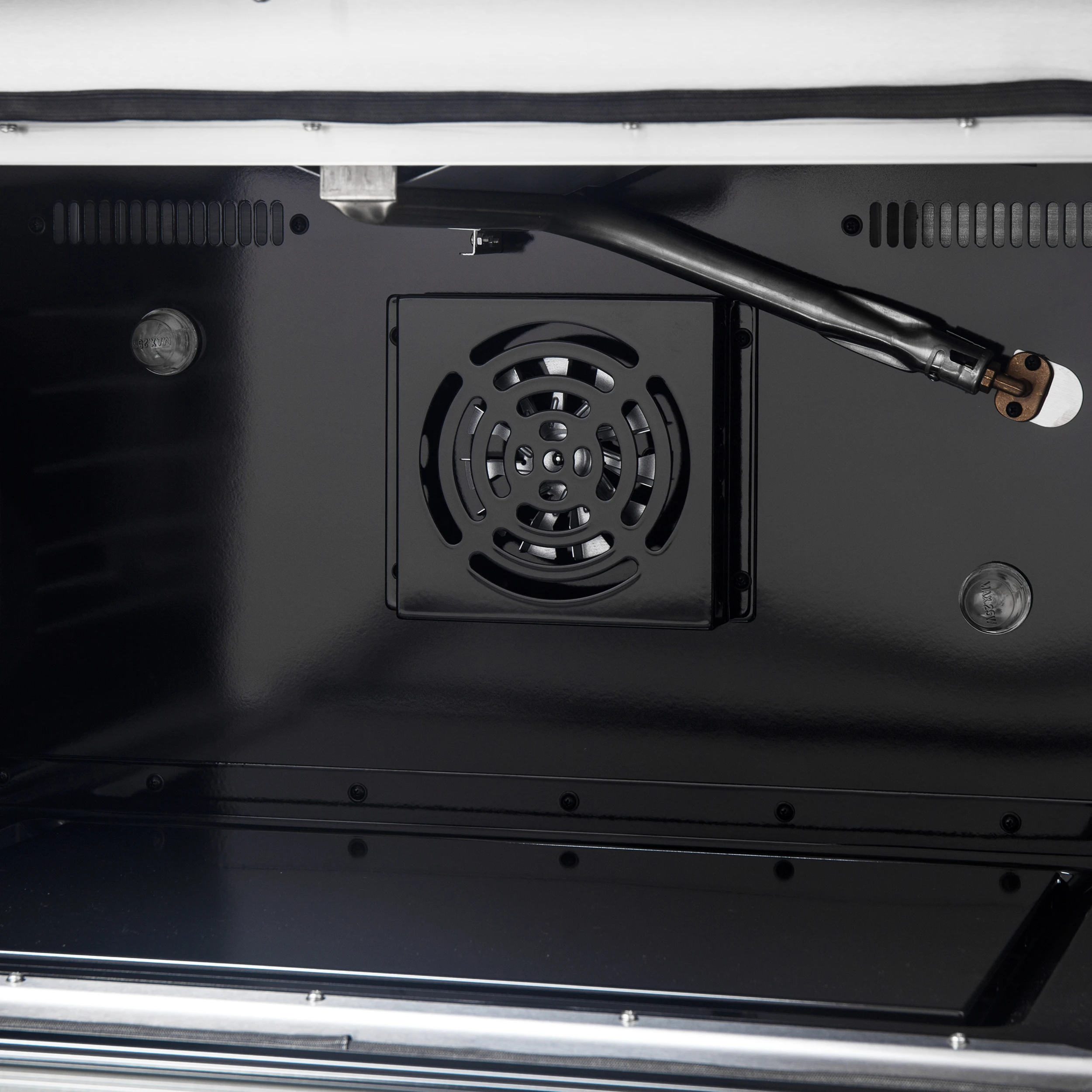 Galiano 36-inch Freestanding Gas Range in Black with Antique Brass Design, 6 Burners, 83,000 BTU, 5.36 cu.ft. Convection Oven FFSGS624436BLK