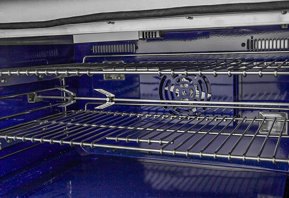 Capriasca 36-Inch Gas Range, Stainless Steel, 6 Brass Burners, 120,000 BTU, Convection Oven, Energy Efficient FFSGS626036