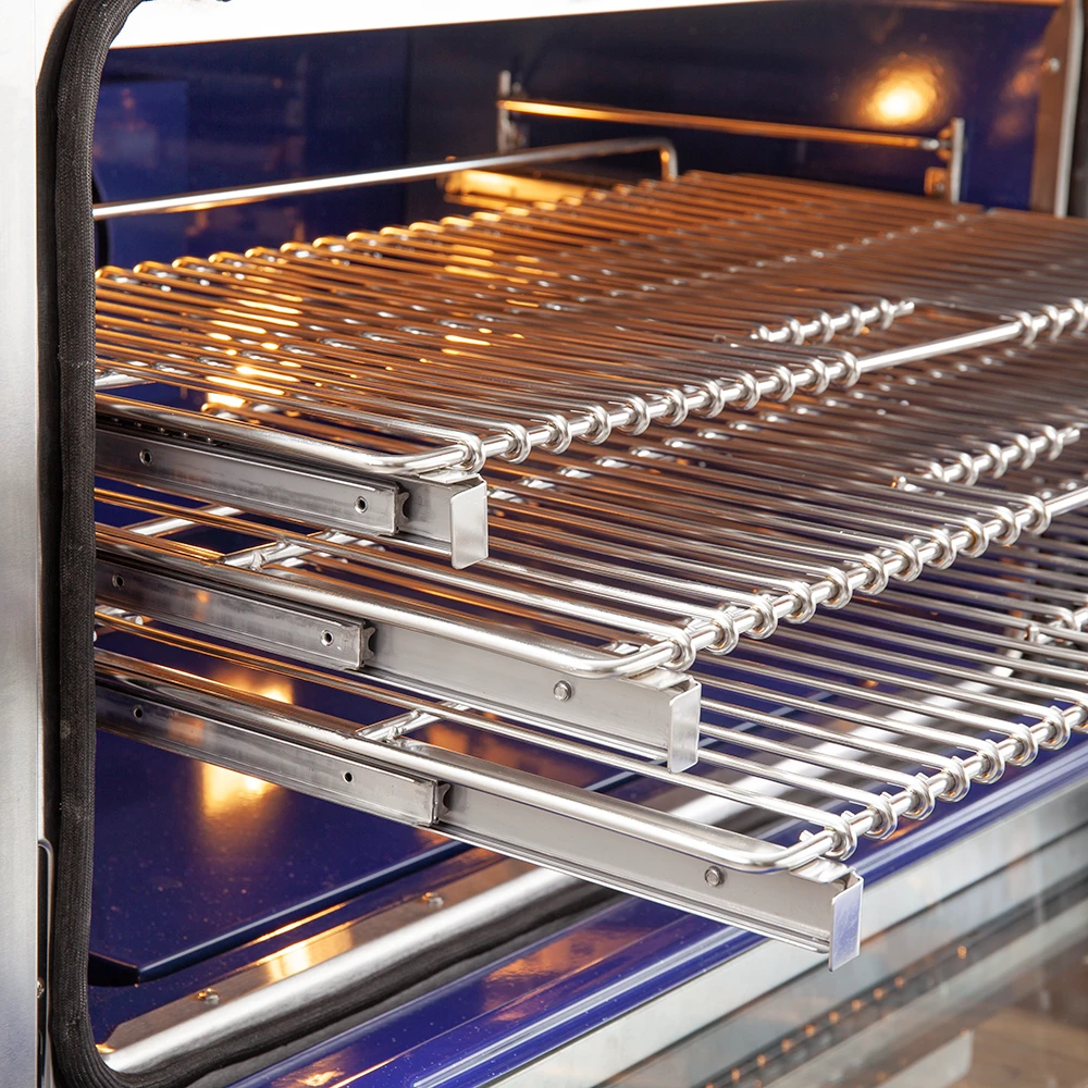 Capriasca 36-Inch Gas Range, Stainless Steel, 6 Brass Burners, 120,000 BTU, Convection Oven, Energy Efficient FFSGS626036