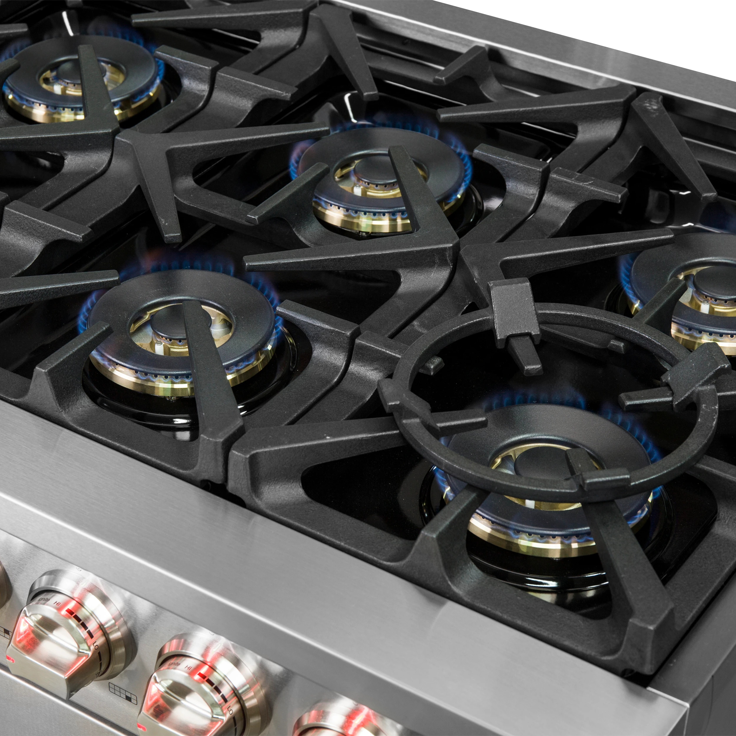 Capriasca 60-Inch Freestanding Gas Range, 10 Burners, True Convection Oven FFSGS626060