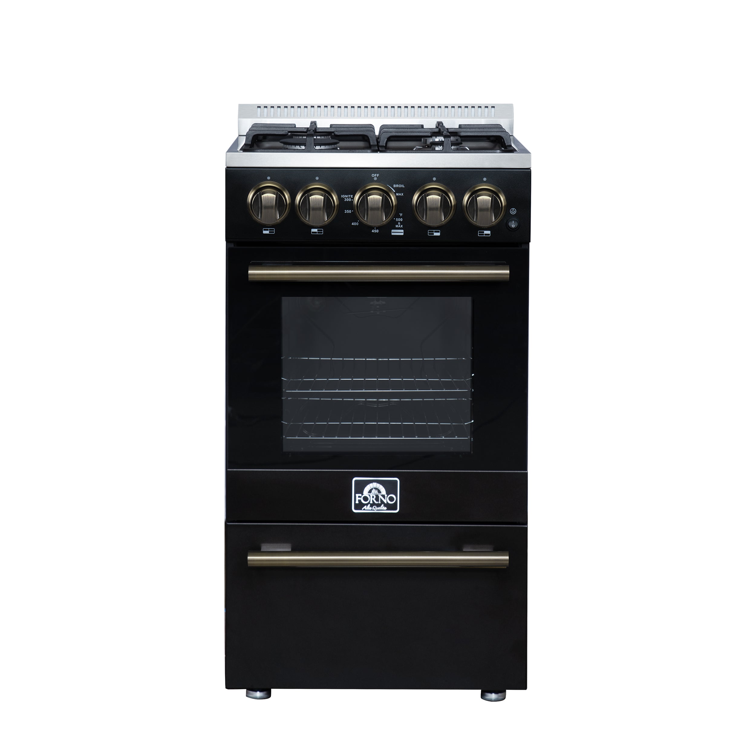 Lamazze 20 Inch Freestanding Gas Range in , Compact Design FFSGS626520BLK