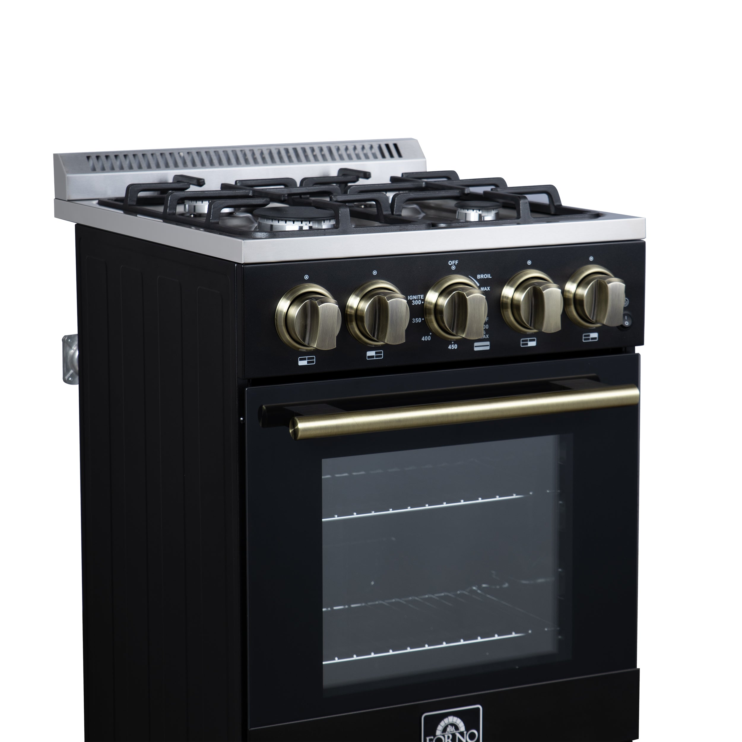 Lamazze 20 Inch Freestanding Gas Range in , Compact Design FFSGS626520BLK