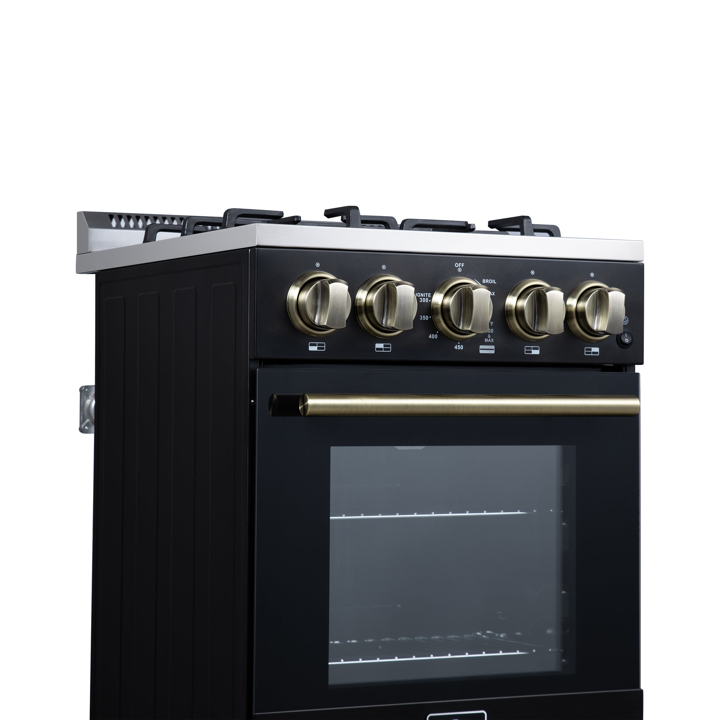 Lamazze 20 Inch Freestanding Gas Range in , Compact Design FFSGS626520BLK