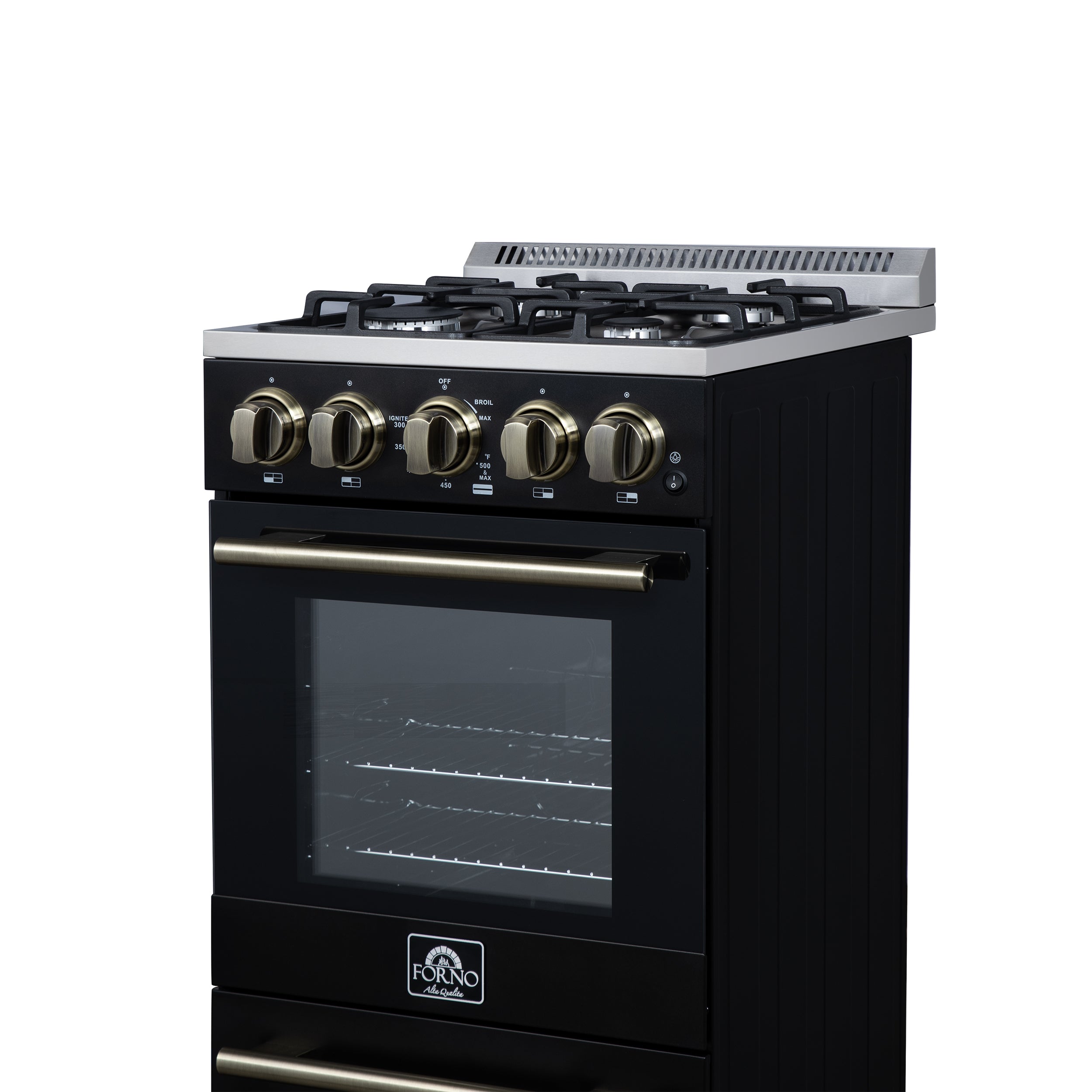 Lamazze 20 Inch Freestanding Gas Range in , Compact Design FFSGS626520BLK