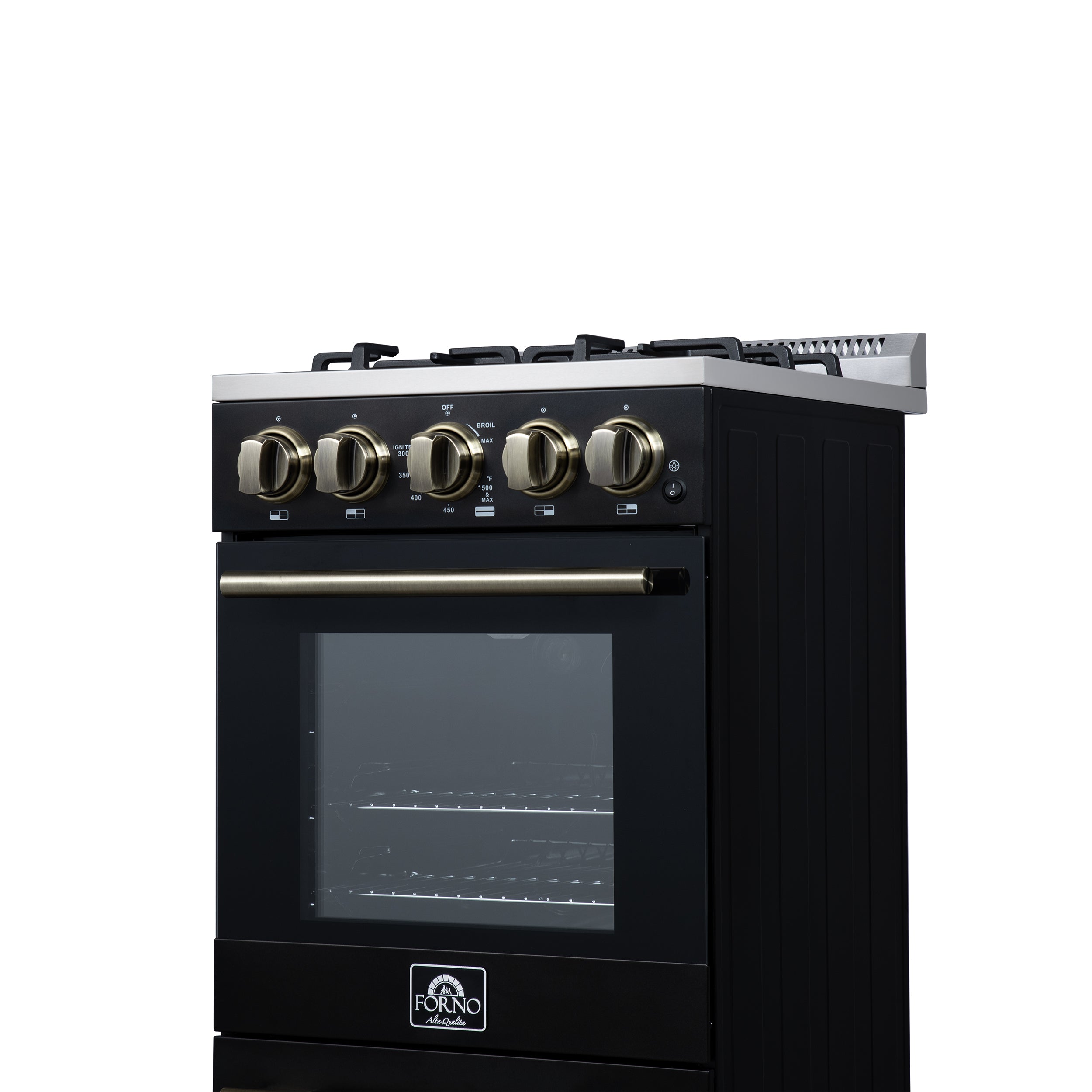 Lamazze 20 Inch Freestanding Gas Range in , Compact Design FFSGS626520BLK