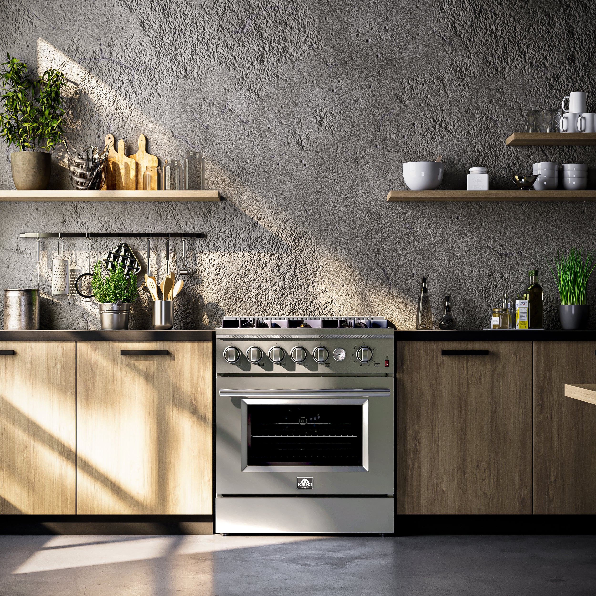 Giovanni 30-inch Gas Range , 5 Burners 67,000 BTU, 4.32 cu.ft. Convection Oven FFSGS627430