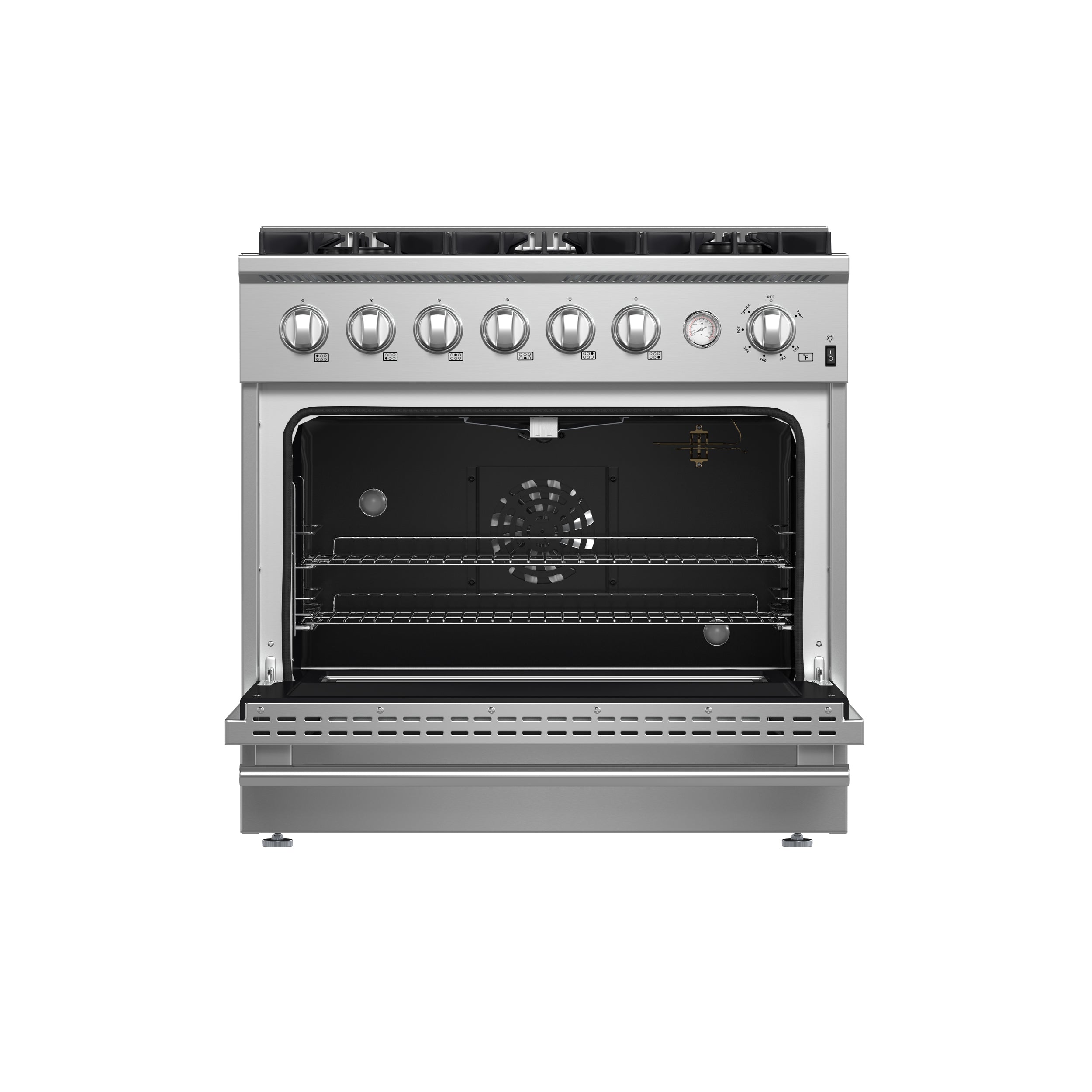 Marco 36-Inch Gas Range , 6 Burners 67,000 BTU, 5.36 cu.ft. Convection Oven FFSGS627736