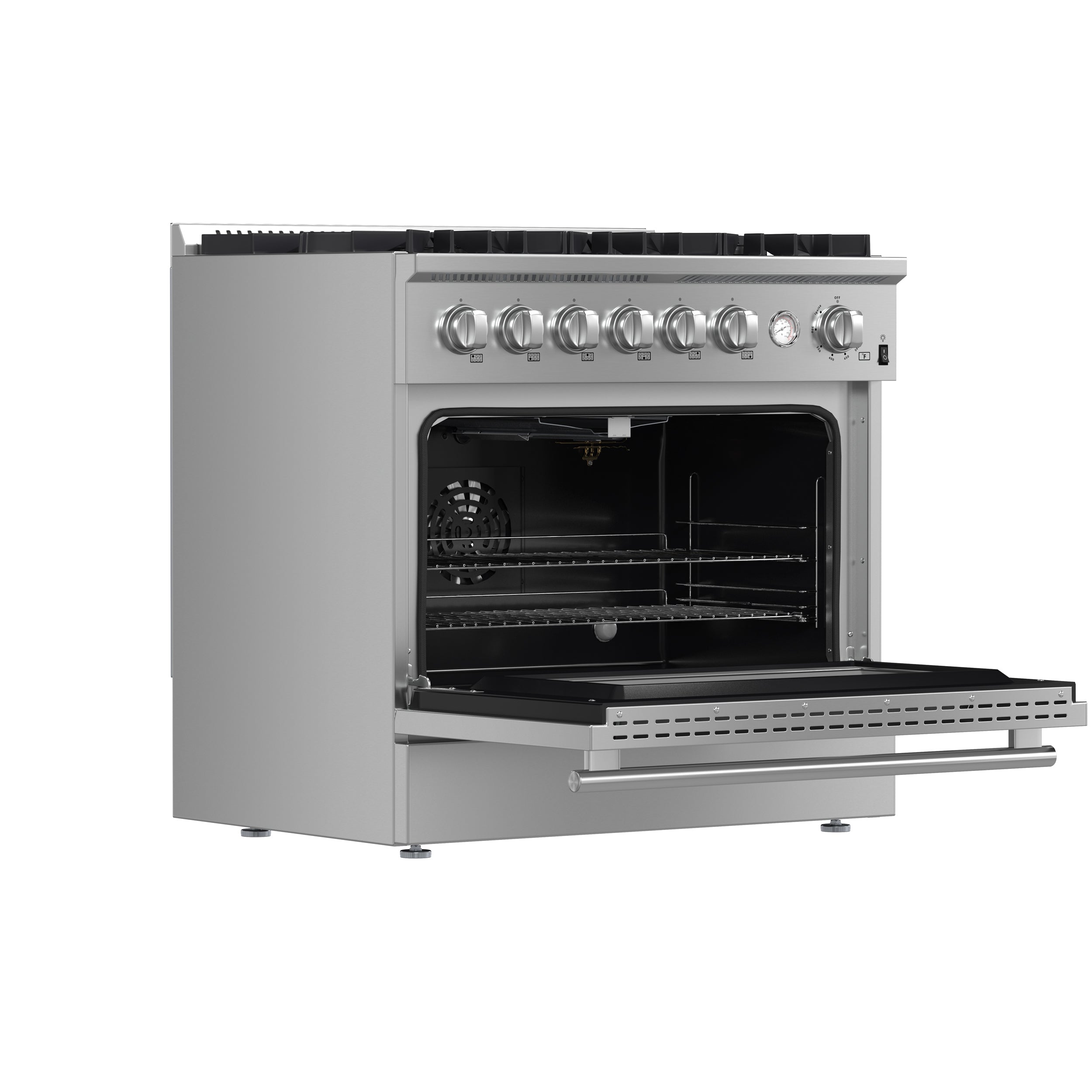 Marco 36-Inch Gas Range , 6 Burners 67,000 BTU, 5.36 cu.ft. Convection Oven FFSGS627736