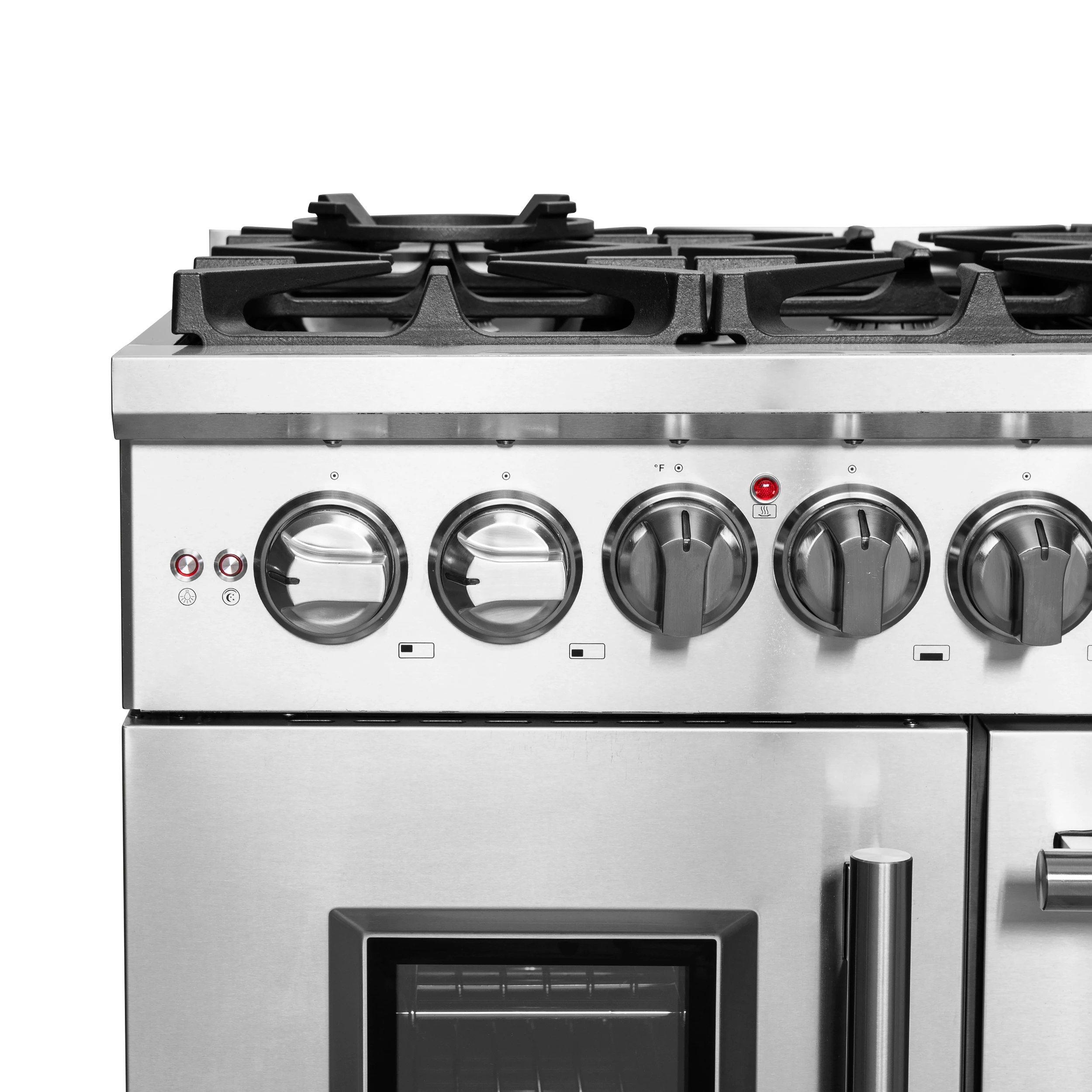 Massimo 48-Inch Freestanding French Door Dual Fuel Range, 8 Burners, True Convection Oven FFSGS632548