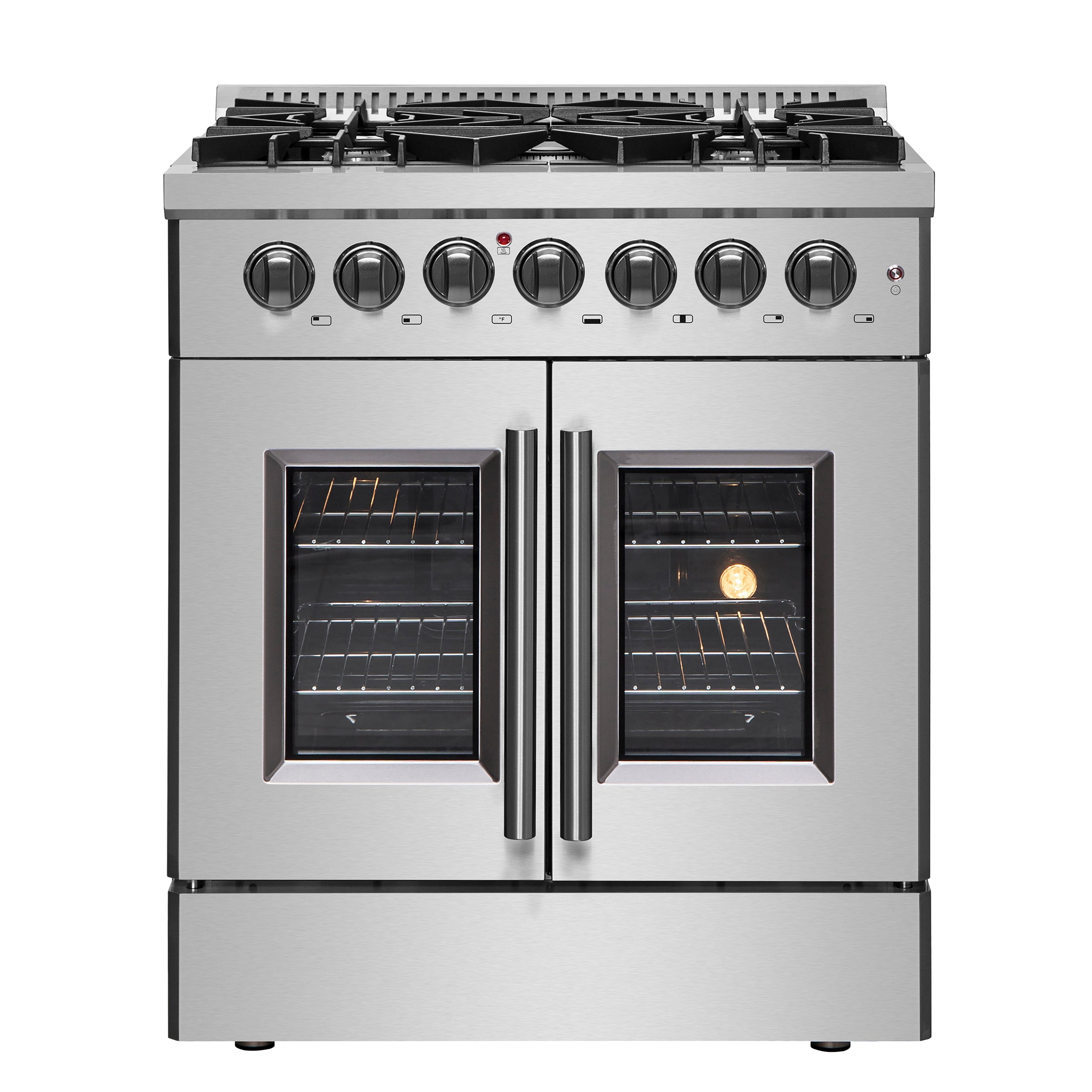 Galiano 30-inch French Door Dual Fuel Range All , 5 Sealed Burners 68,000 BTU, 4.32 cu.ft. True Convection Oven FFSGS635630
