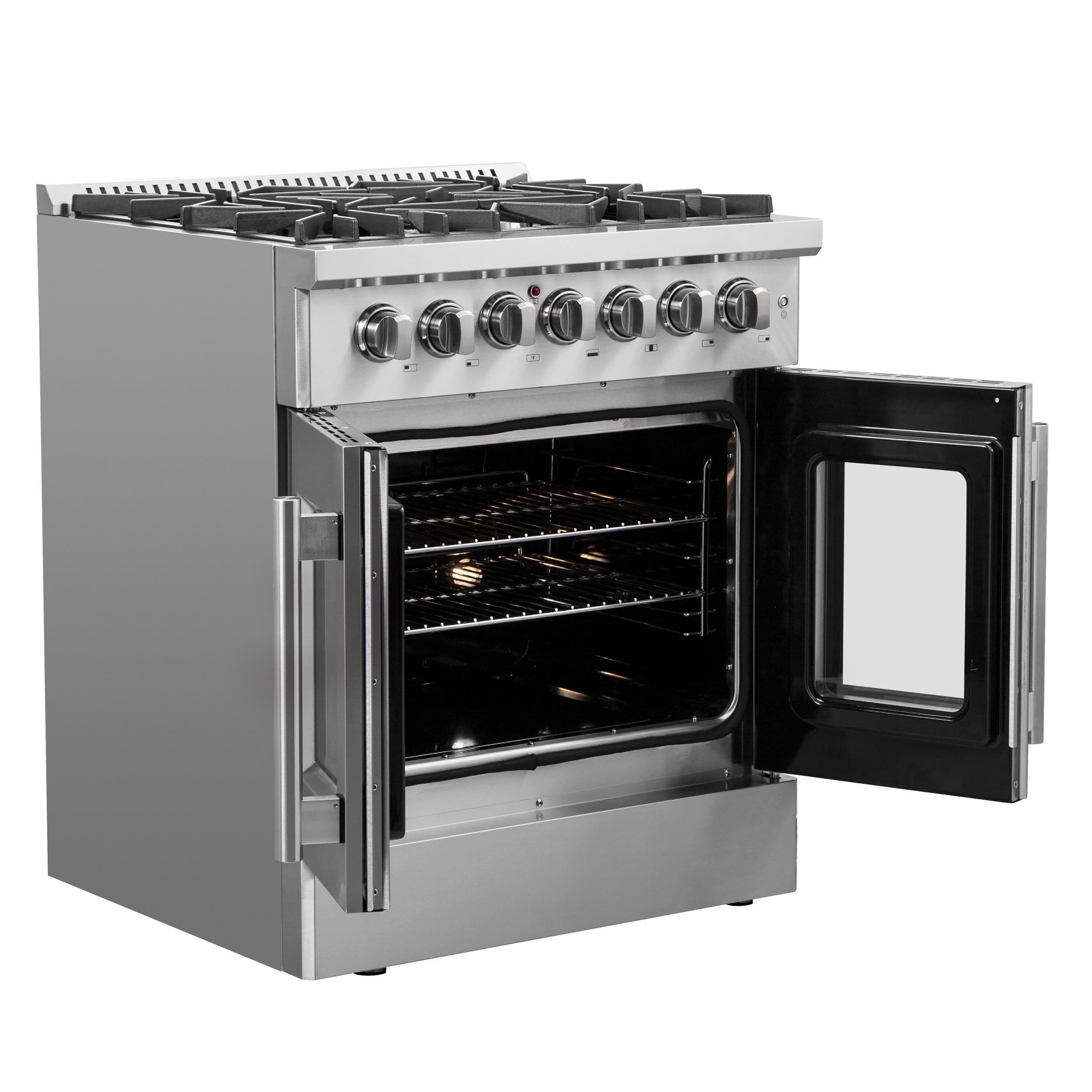 Galiano 30-inch French Door Dual Fuel Range All , 5 Sealed Burners 68,000 BTU, 4.32 cu.ft. True Convection Oven FFSGS635630