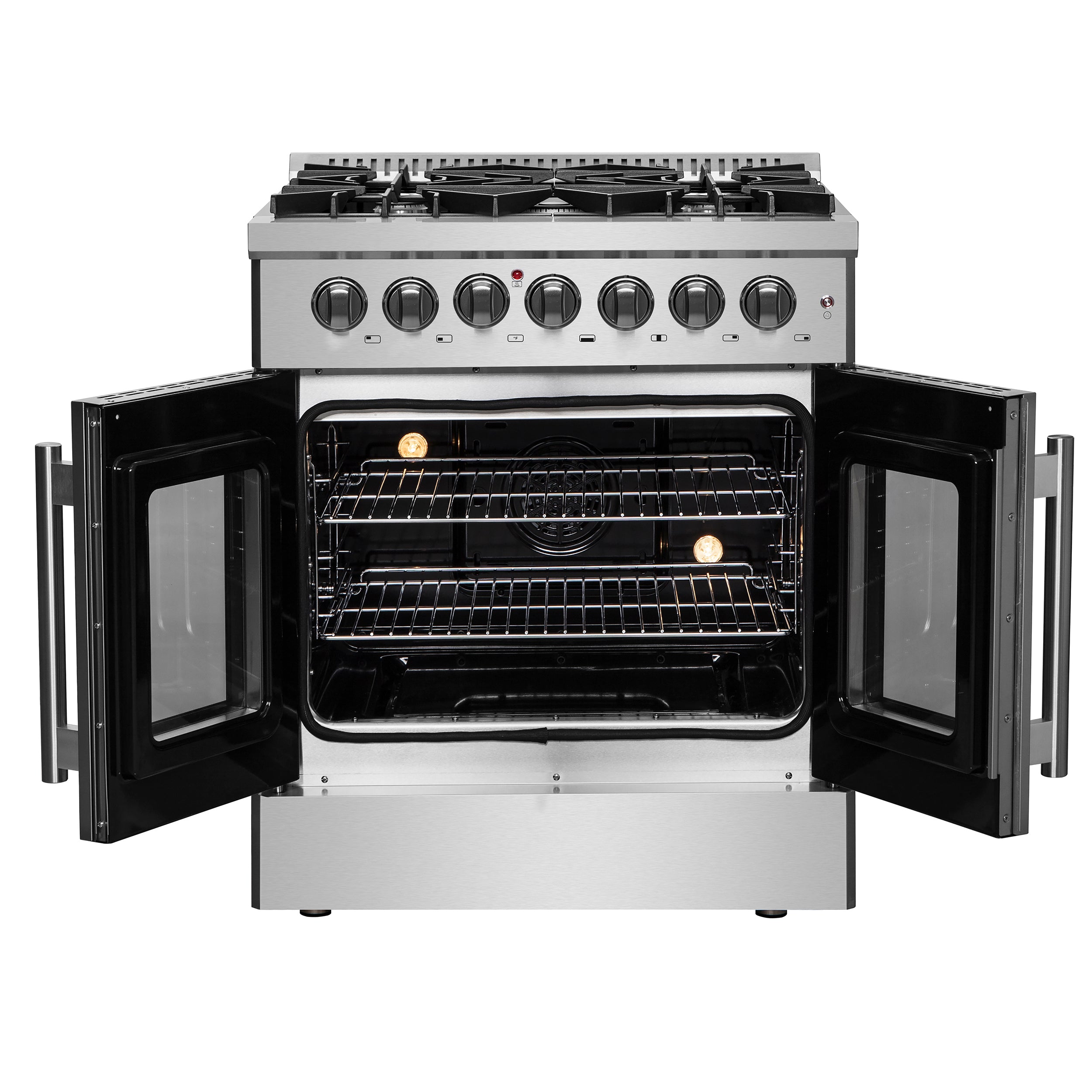 Galiano 30-inch French Door Dual Fuel Range All , 5 Sealed Burners 68,000 BTU, 4.32 cu.ft. True Convection Oven FFSGS635630