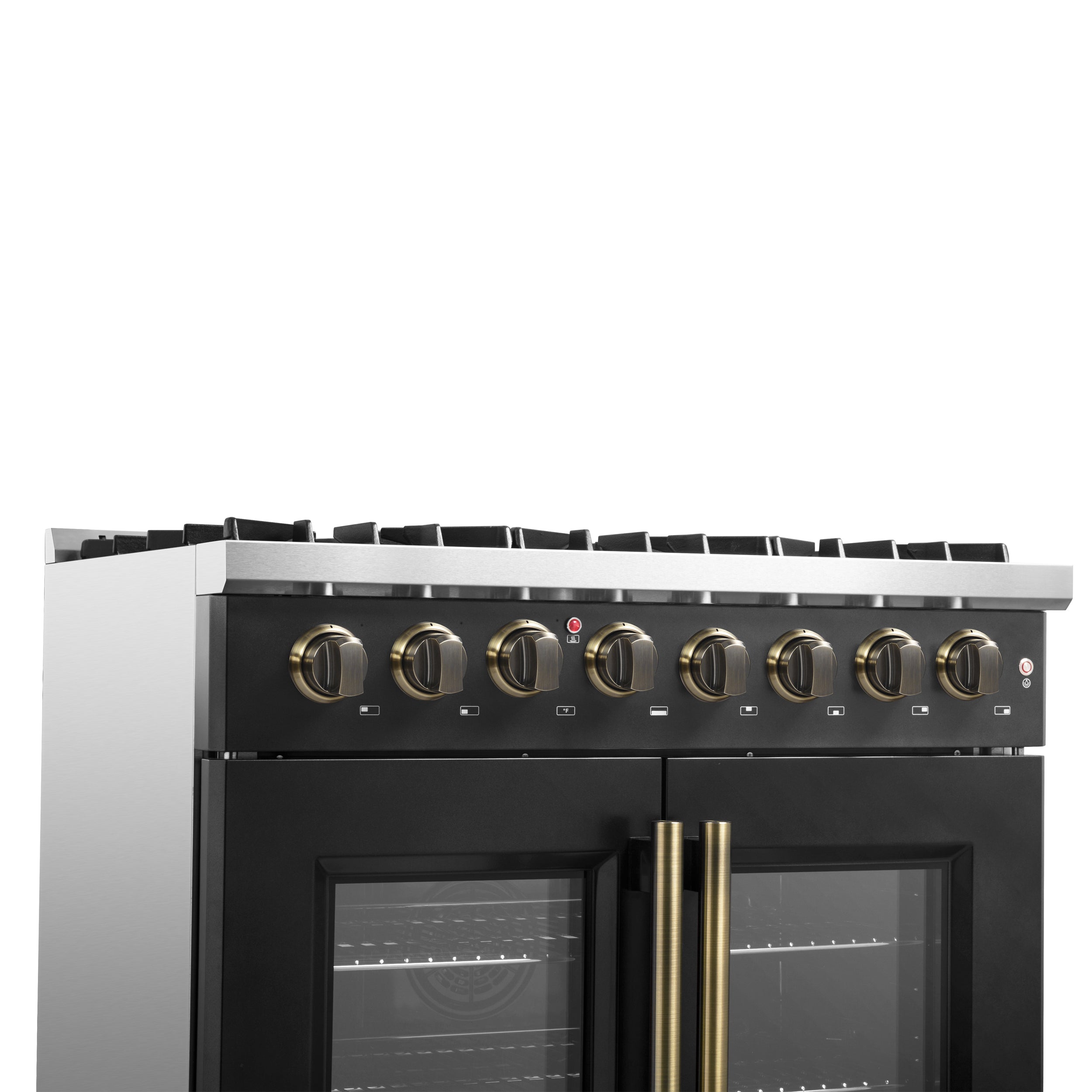 Galiano 36-inch Freestanding French Door Dual Fuel Range FFSGS635636BLK