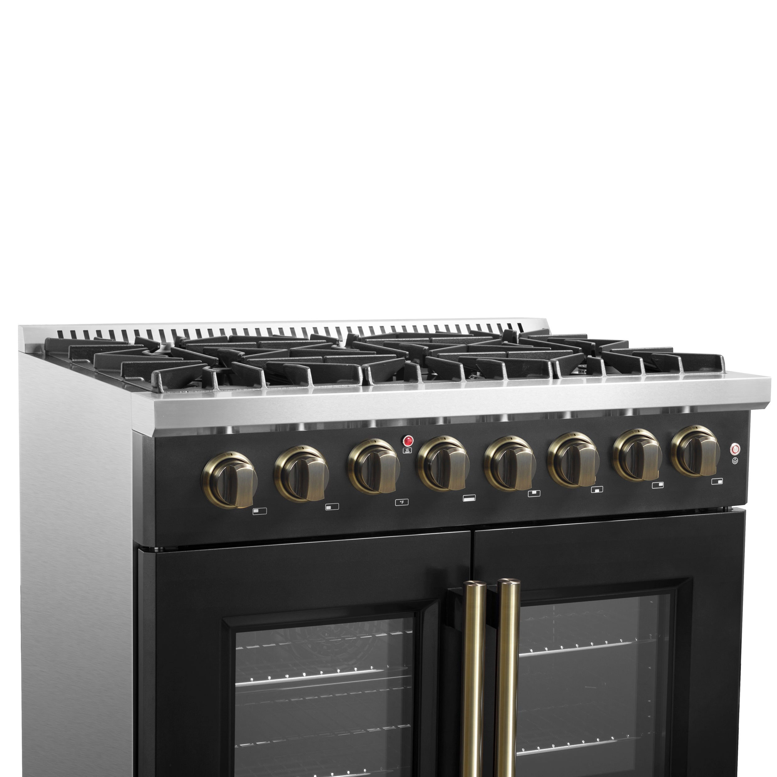 Galiano 36-inch Freestanding French Door Dual Fuel Range FFSGS635636BLK