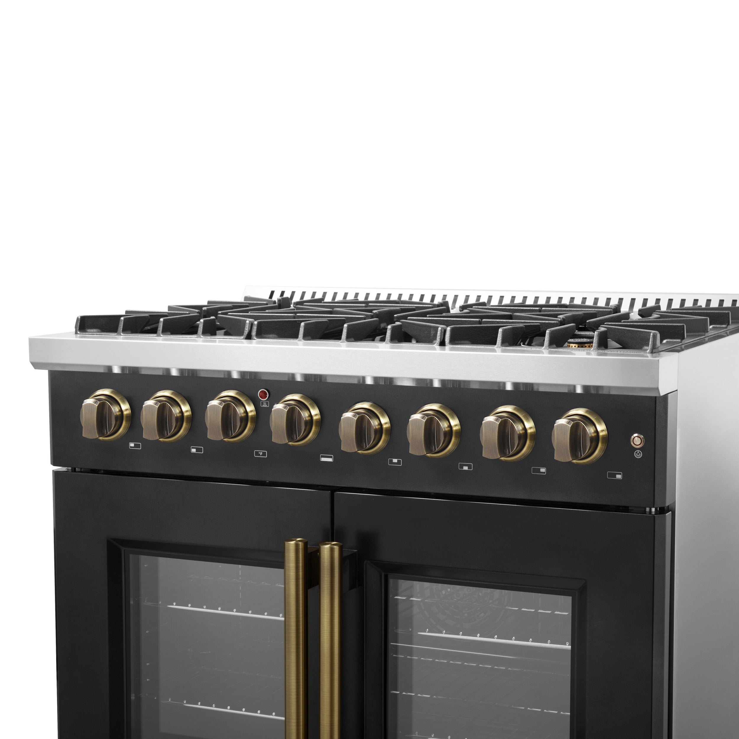 Galiano 36-inch Freestanding French Door Dual Fuel Range FFSGS635636BLK