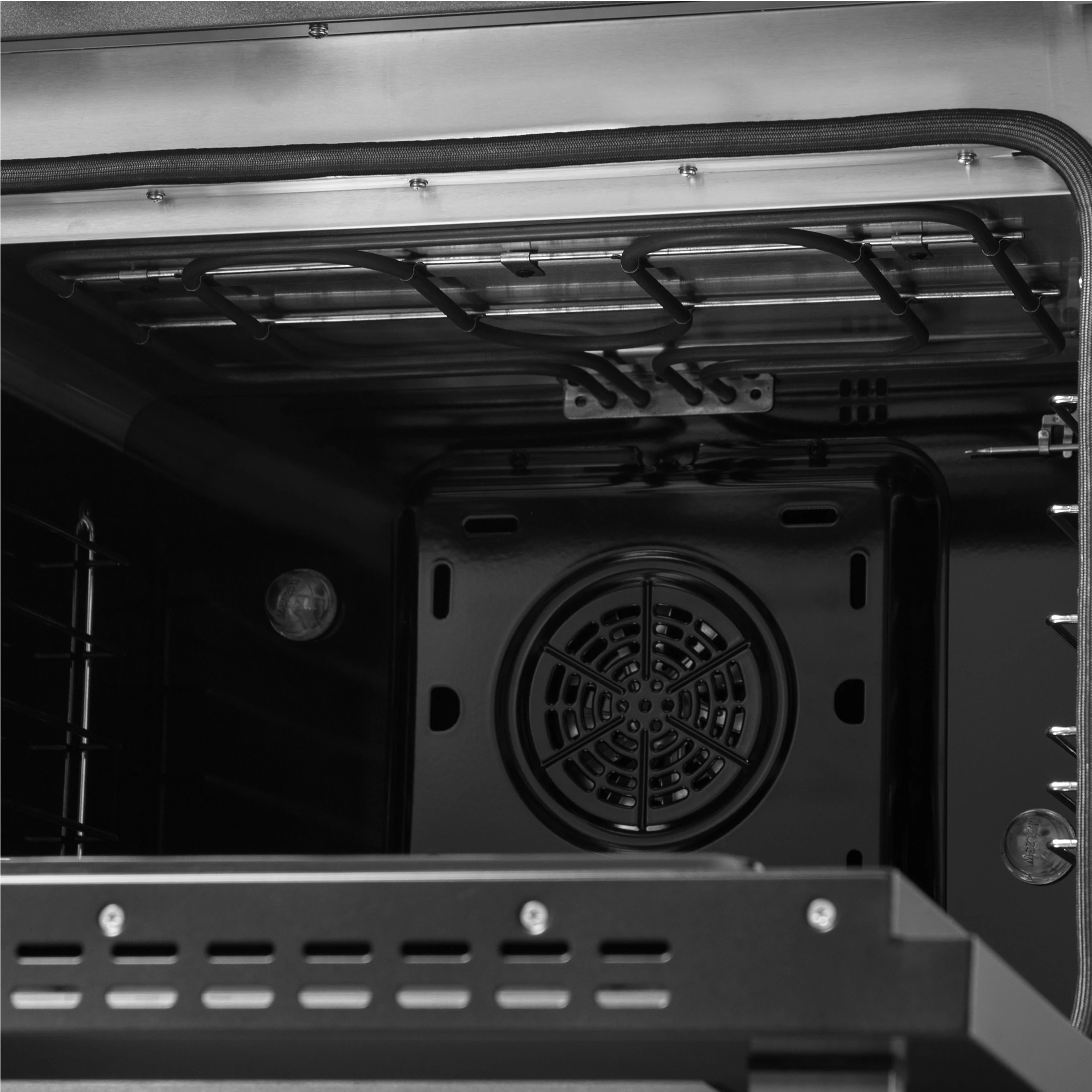 Galiano 48-inch French Door Dual Fuel Range, Black & Antique Brass Design, 8 Sealed Burners - 107,000 BTU, Griddle, 6.58 cu.ft. Double Ovens FFSGS635648BLK