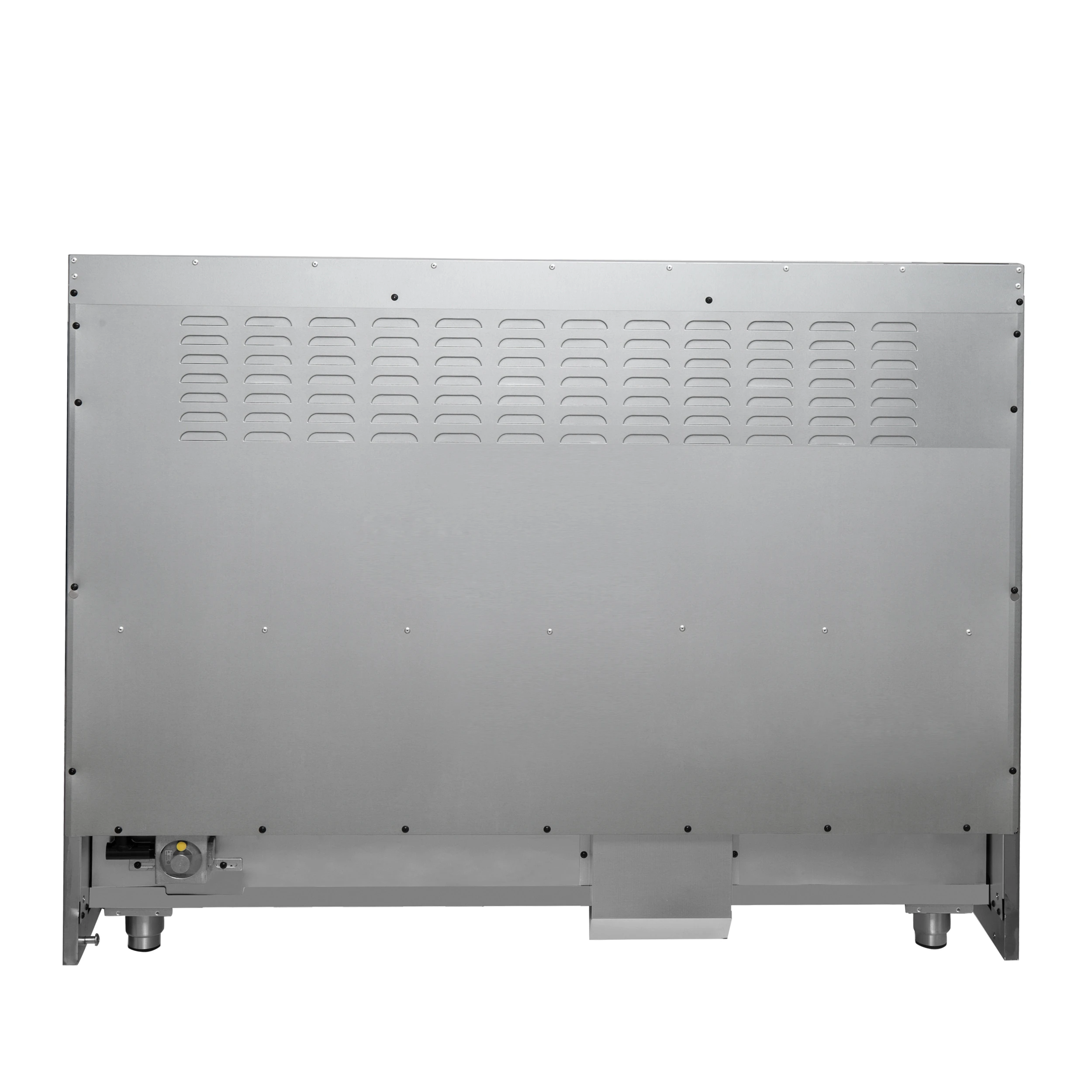 Galiano 48-inch French Door Dual Fuel Range, Black & Antique Brass Design, 8 Sealed Burners - 107,000 BTU, Griddle, 6.58 cu.ft. Double Ovens FFSGS635648BLK