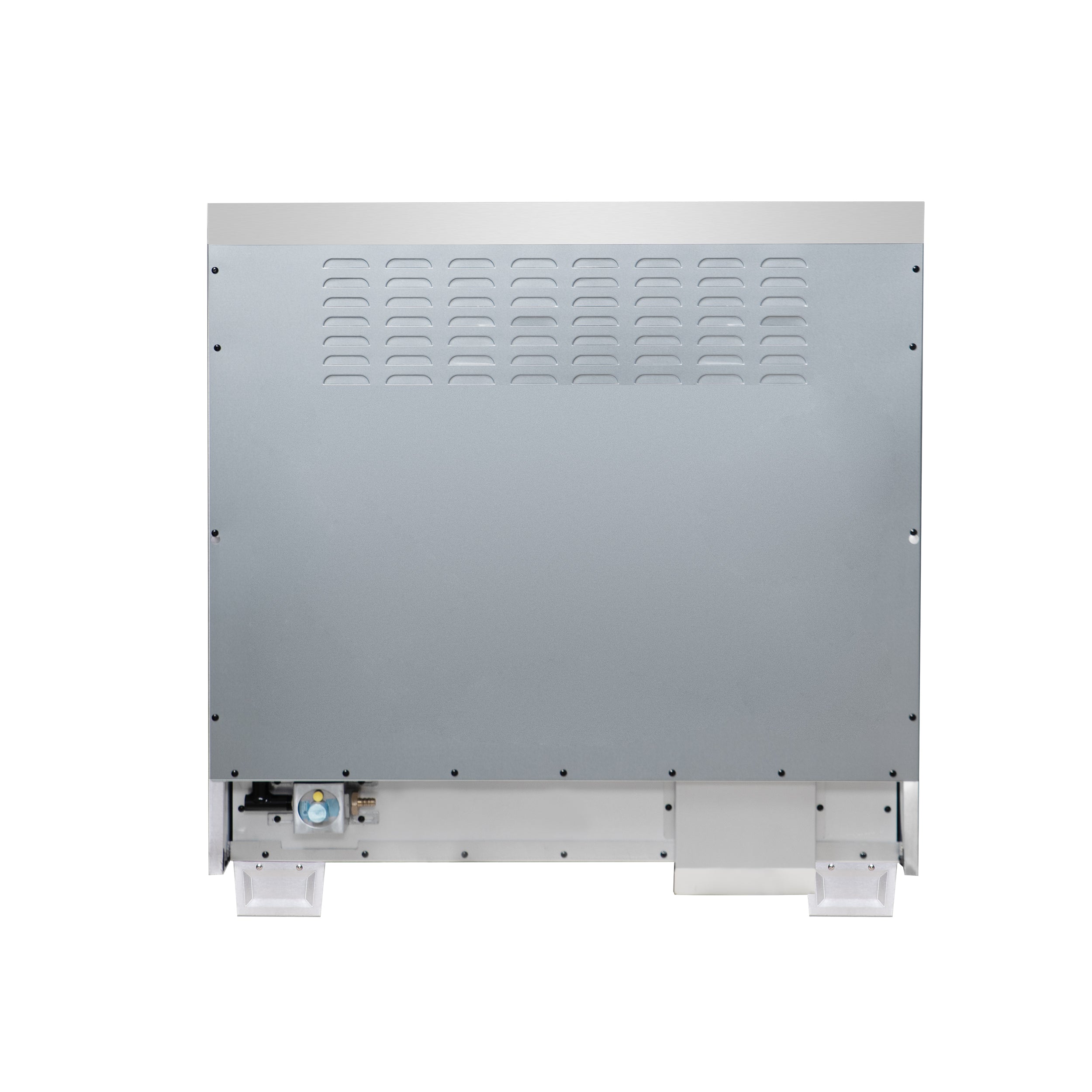 Capriasca 36 Inch Freestanding French Door Dual Fuel Range in with Antique Brass Accessories, 6 Burners, True Convection Oven FFSGS638736WHT